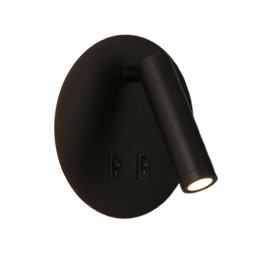 Aplica led neagra cu spot 10W/430LM/ - 140mm