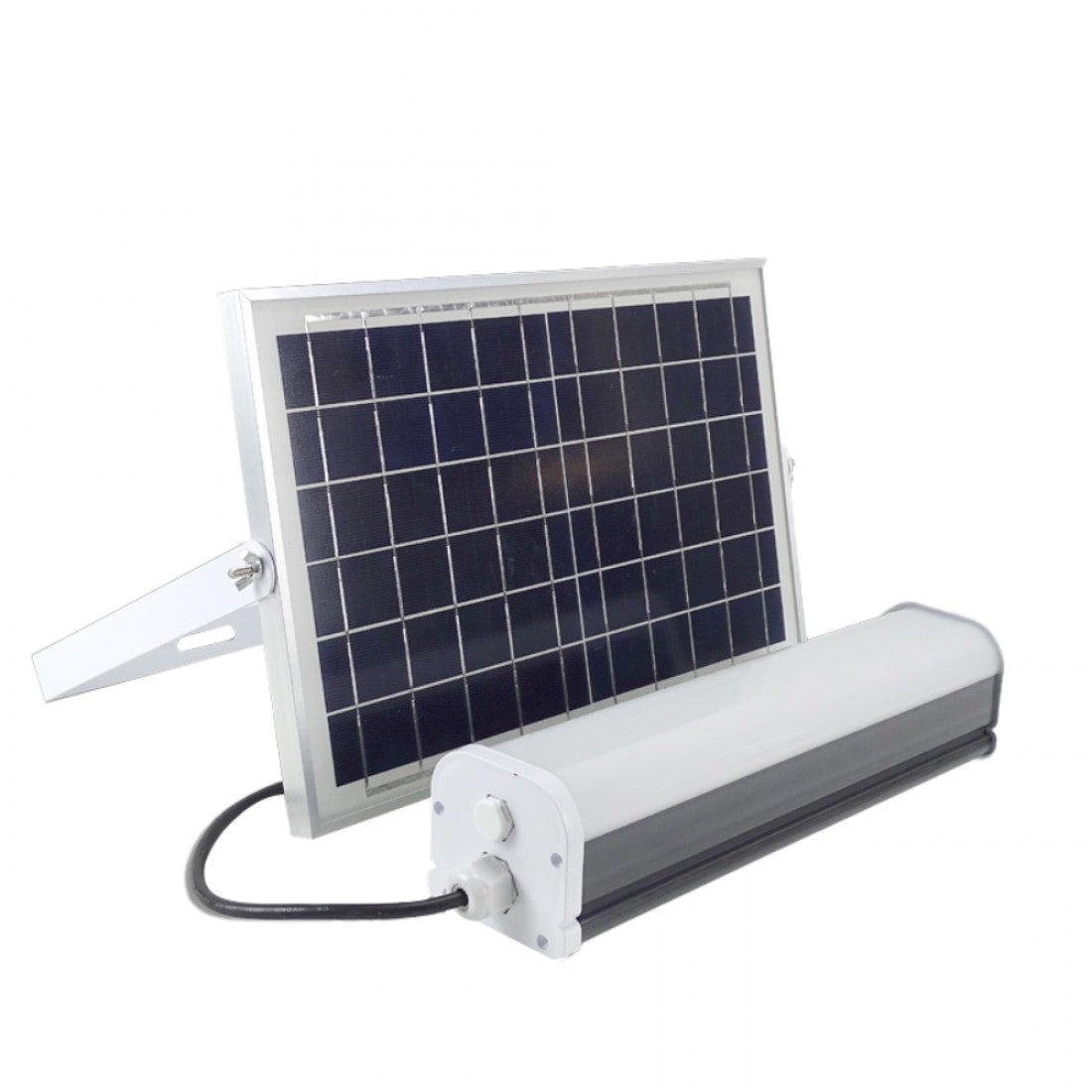 Corp Liniar LED 30W Cu Panou Solar 300x72x68mm