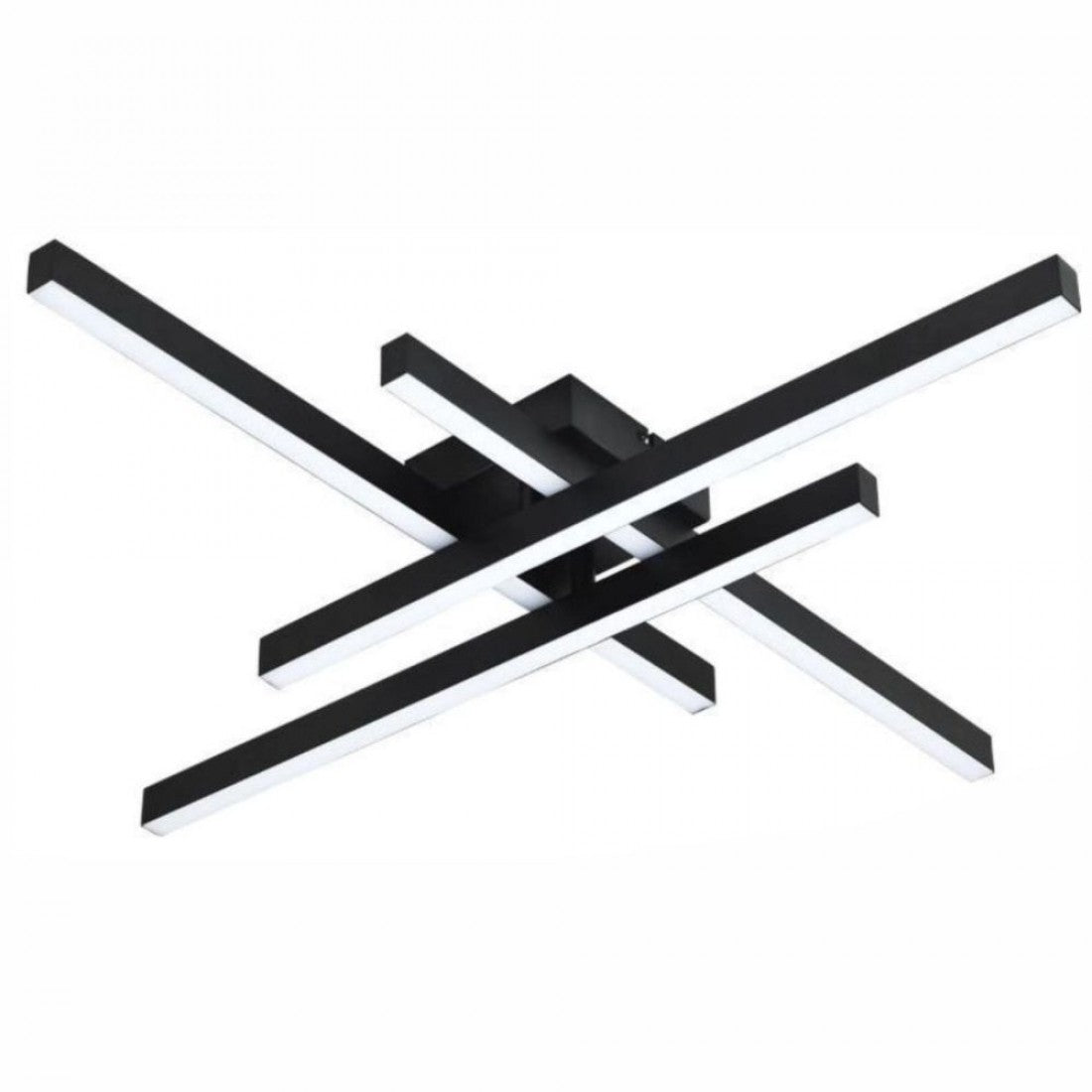 LUSTRA LED AXIS NEGRU 4 BRATE 50W 3530 LM 700*700*100MM