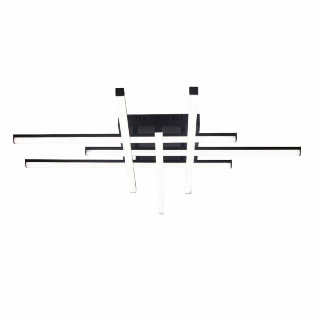 LUSTRA LED AXIS NEGRU 6 BRATE 90W 6080LM 800*800*100MM