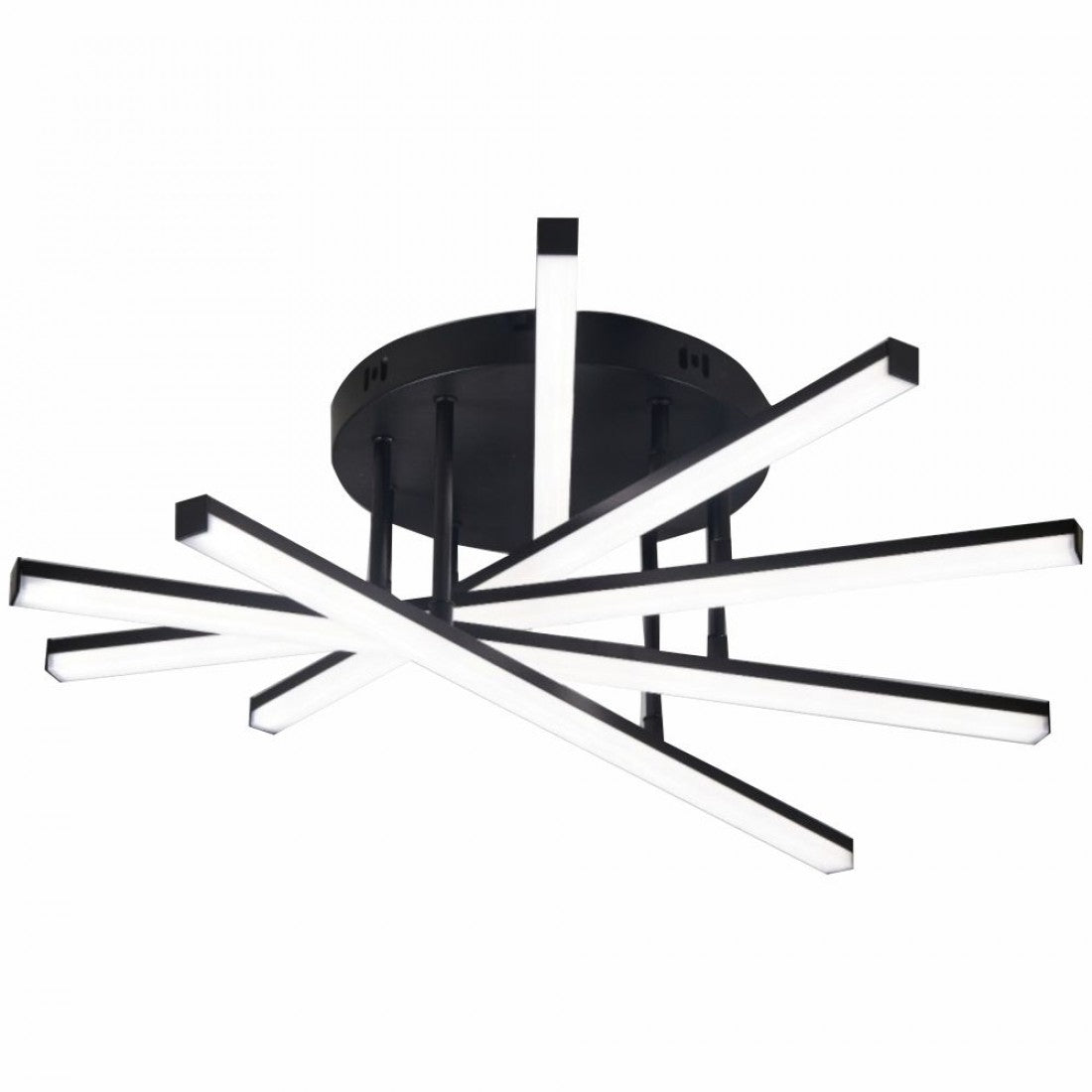 LUSTRA LED AXIS NEGRU 6 BRATE 73W 5040lm 600*600*120mm