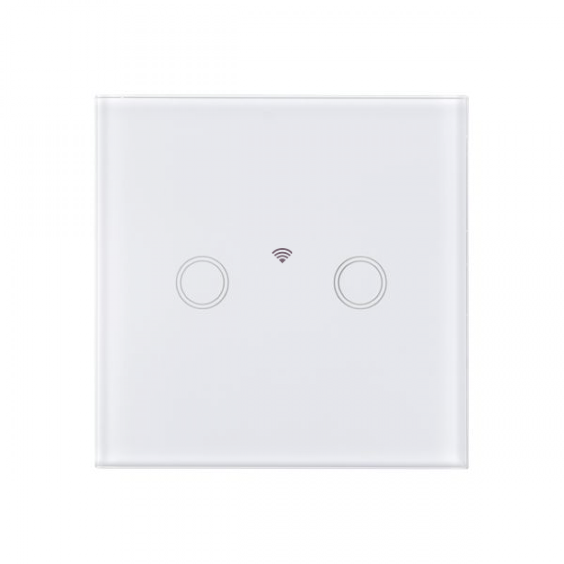 Intrerupator touch dublu WI-FI, alb