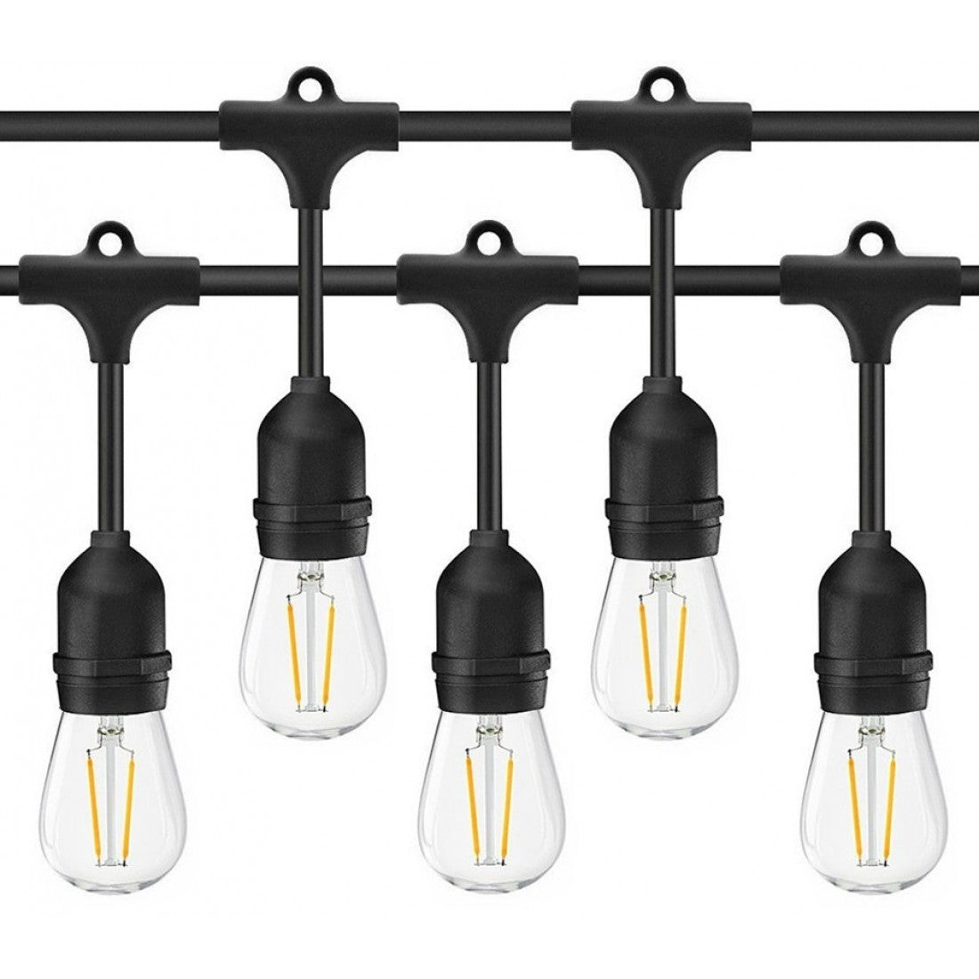 Ghirlanda luminoasa cu pendule, interconectabil, E27, IP65, 20m