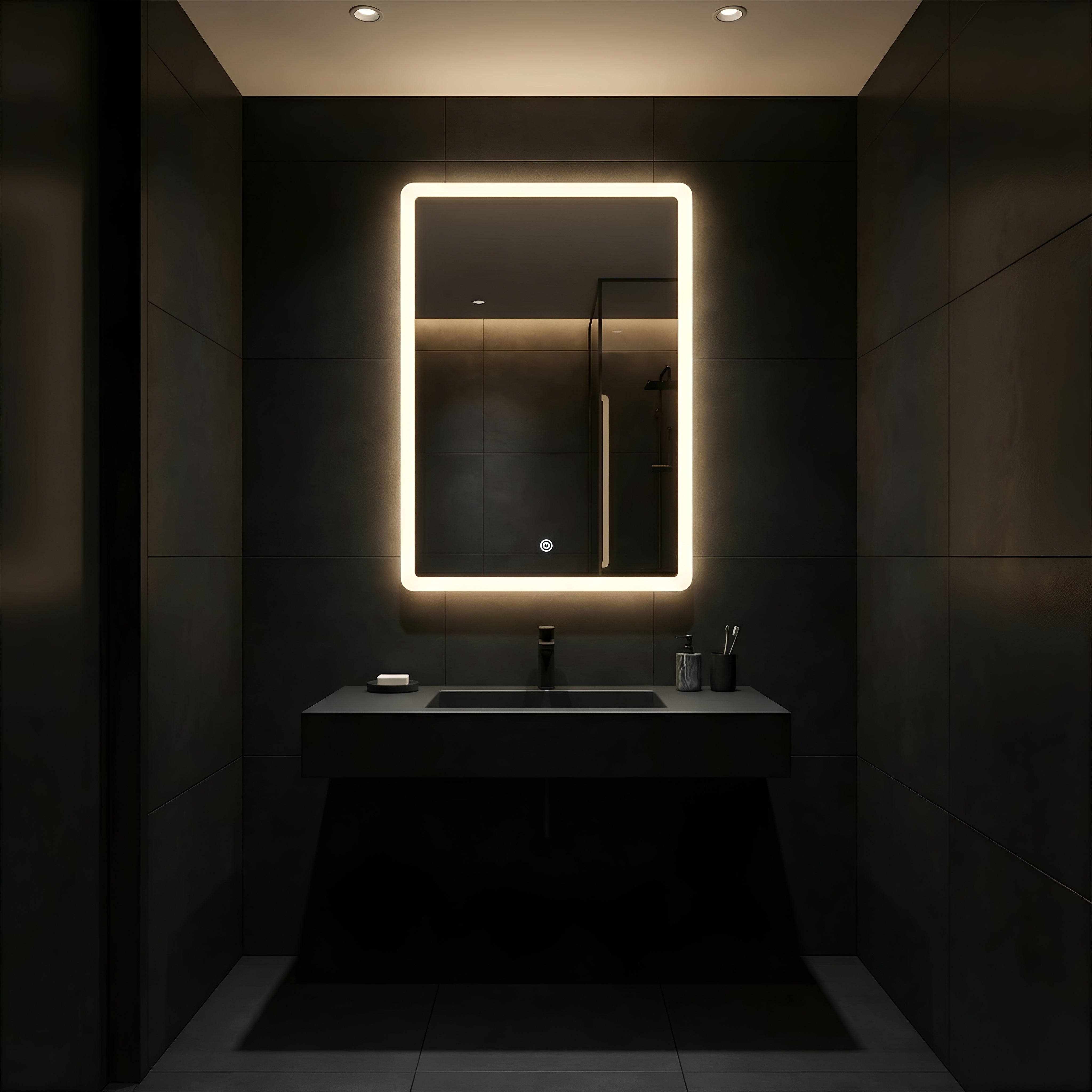 OGLINDA LED CU INTRERUPATOR TOUCH 18W/4000K/2000LM 450*750MM 220V IP44