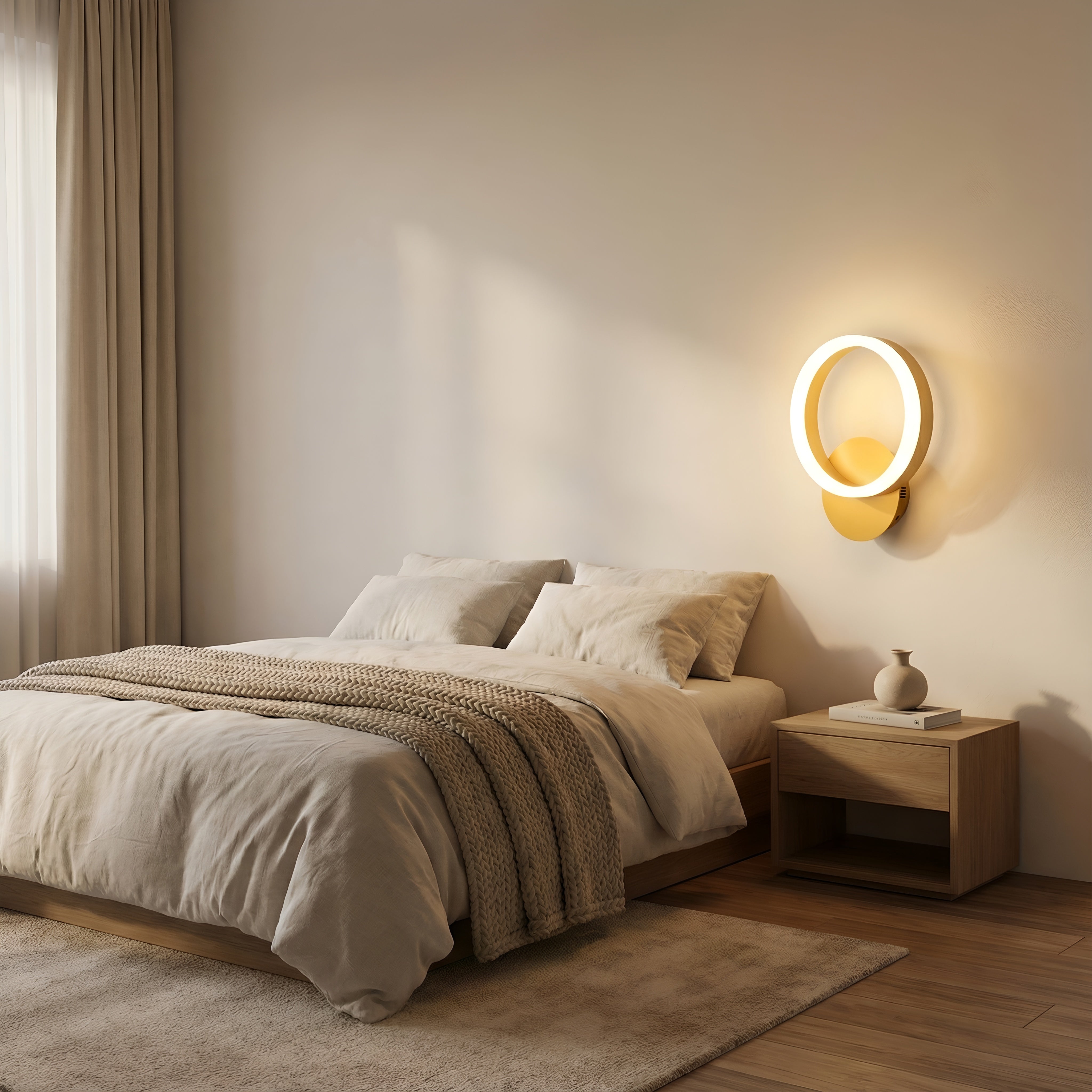 Aplica led perete THEMIS aurie 18W/1100LM 200mm