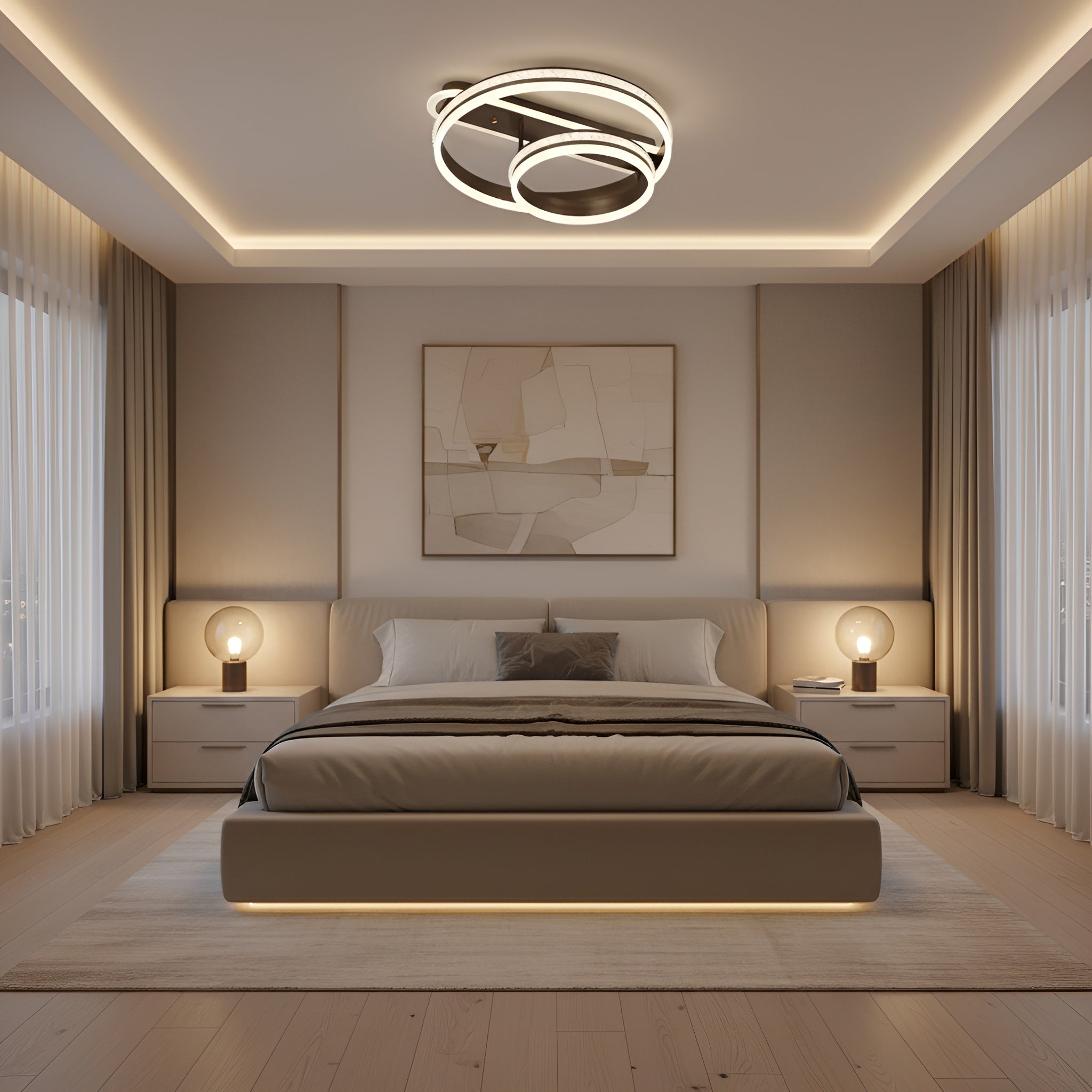 Lustra Led Egeria 150w / cu Telecomanda 300+500mm