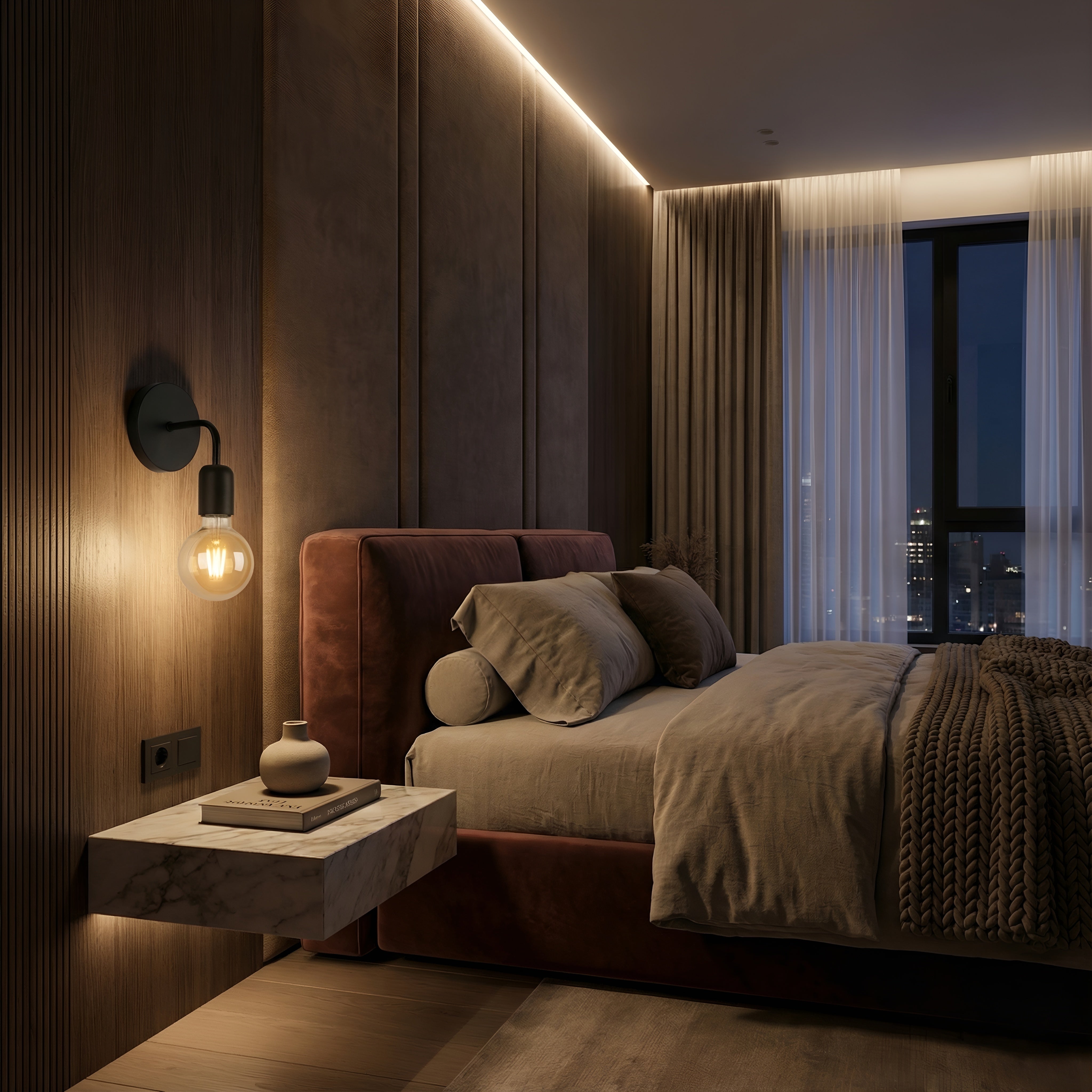 APLICA MOSSO NEGRU 1XE27 60W