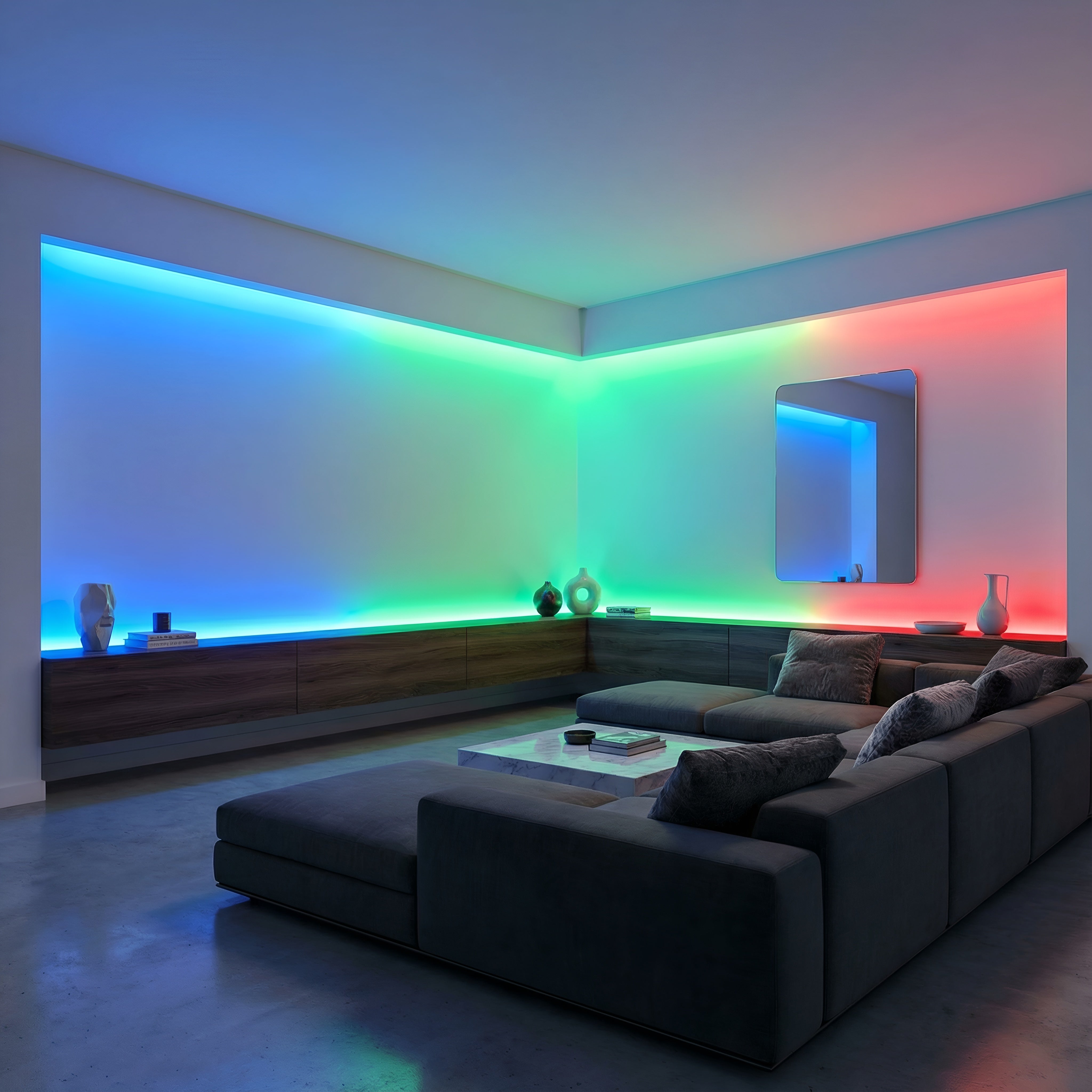 BANDA LED COB RGB 672 LED/m 21W/m 24V (5m/rola)