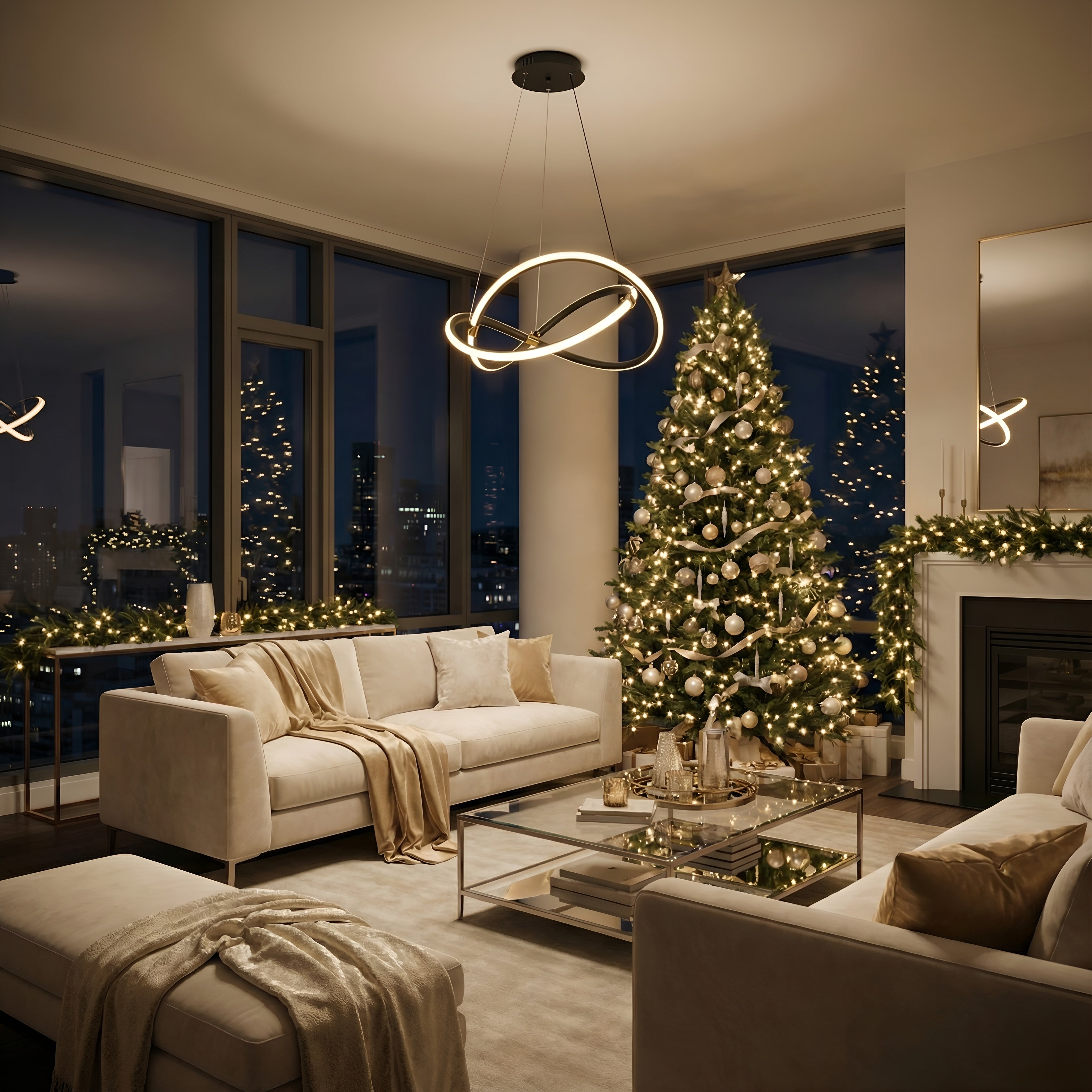 Lustra Led Tetis Ajustabila 82W / 500Mm