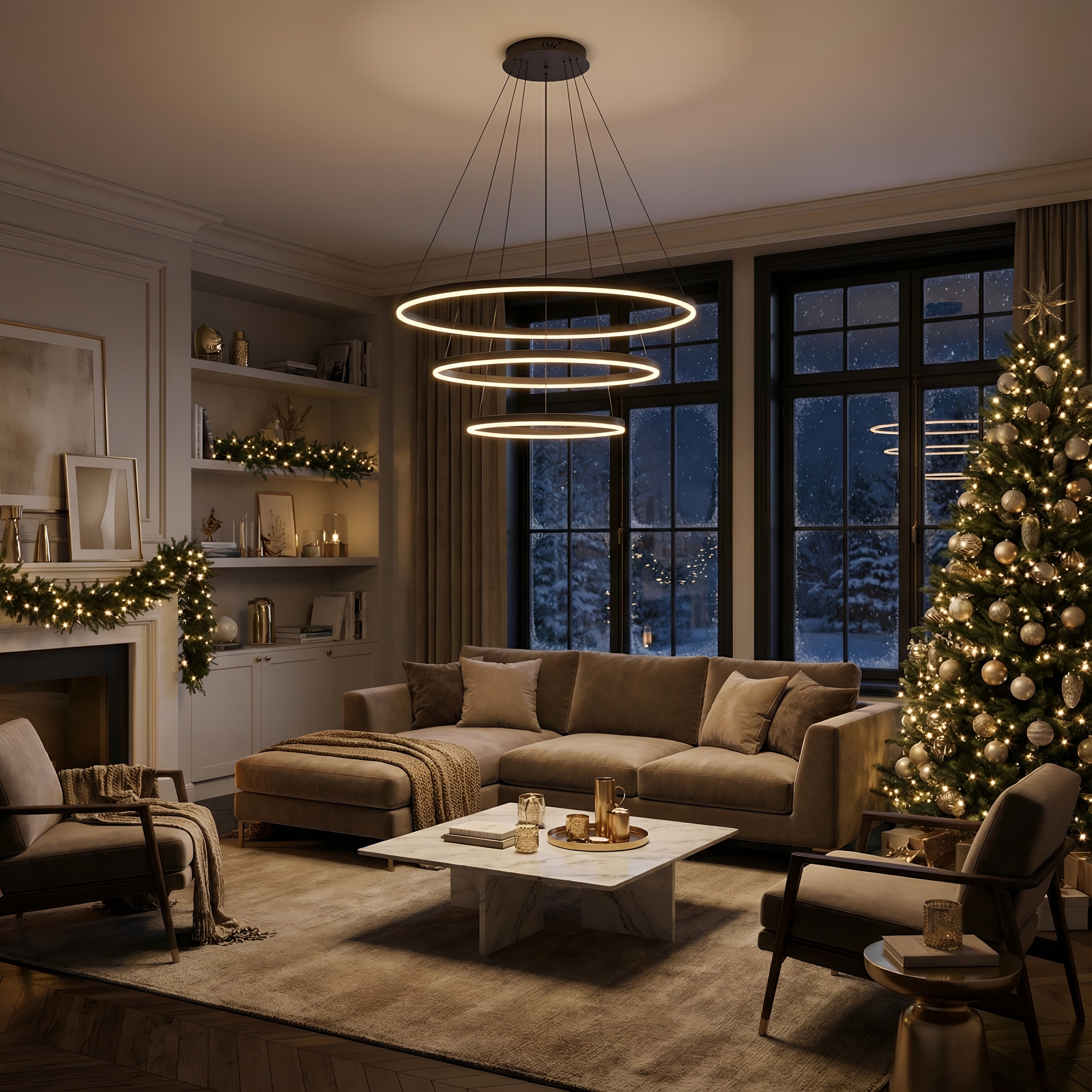 Lustra Led Pe Cablu Ajustabila 150W / 400Mm X 600Mm X 800Mm