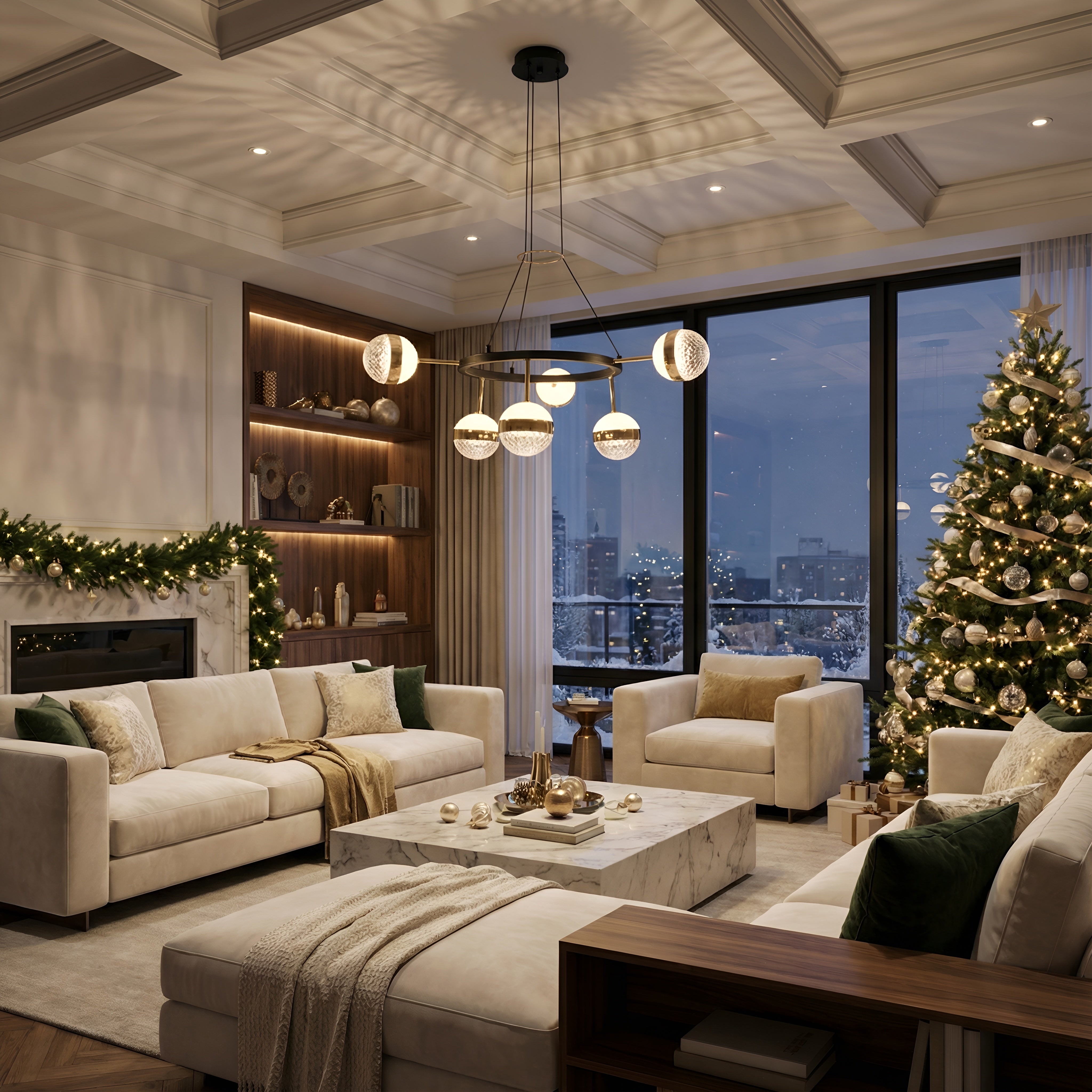 Lustra led 92W 3000K-6500K 9300Lm