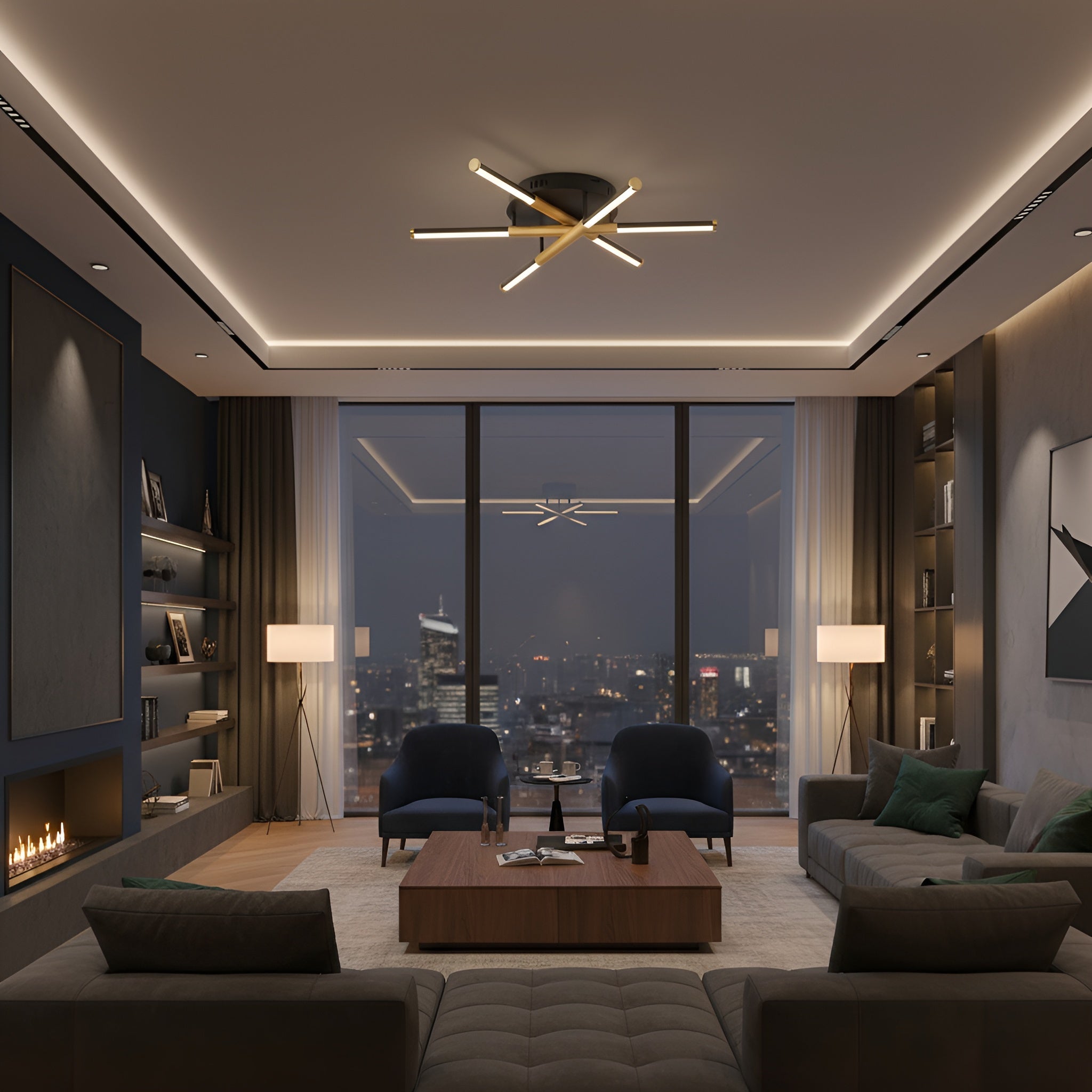 LUSTRA LED MANTA 50W / IP20 600MM + IR