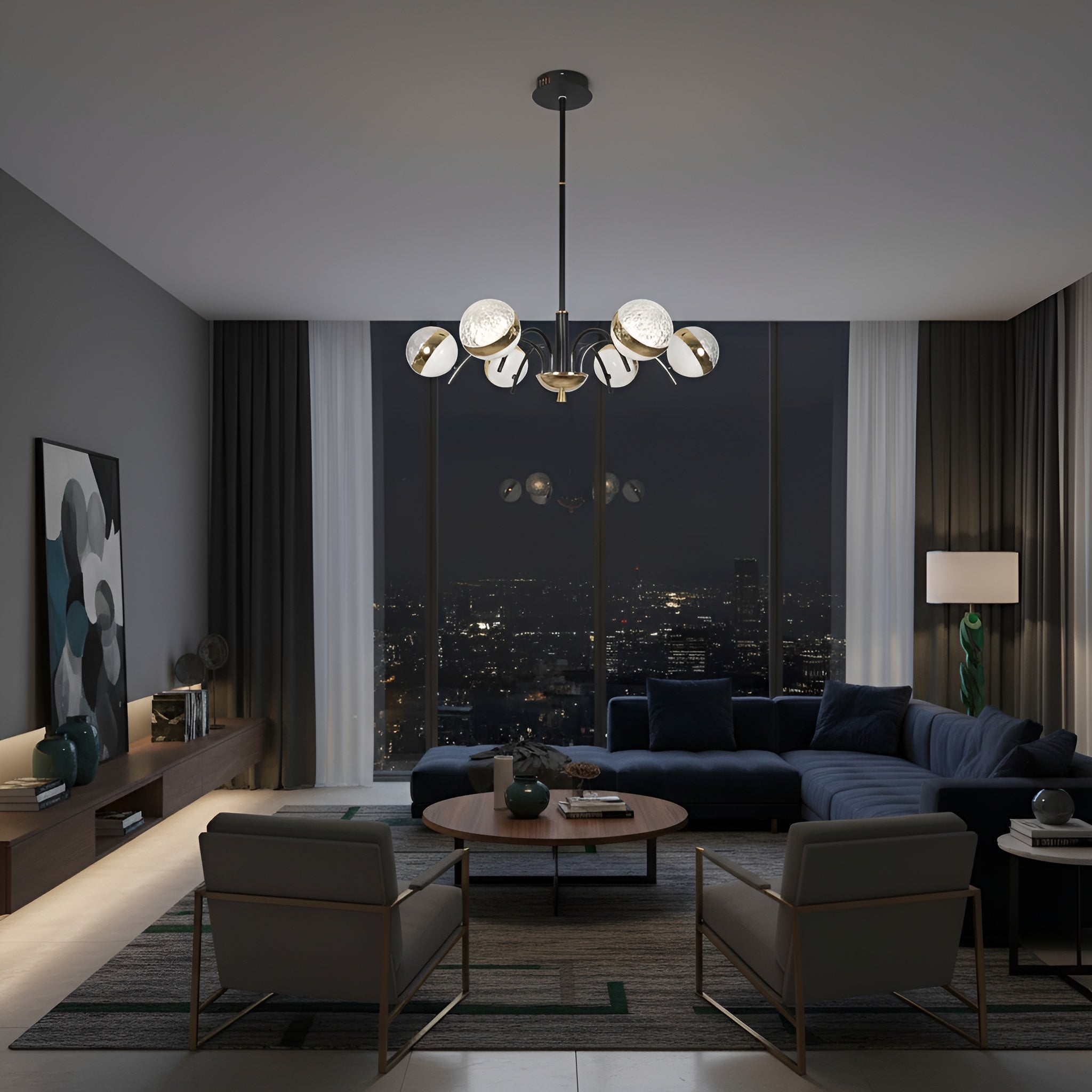 Lustra led 95W 3000K-6500K