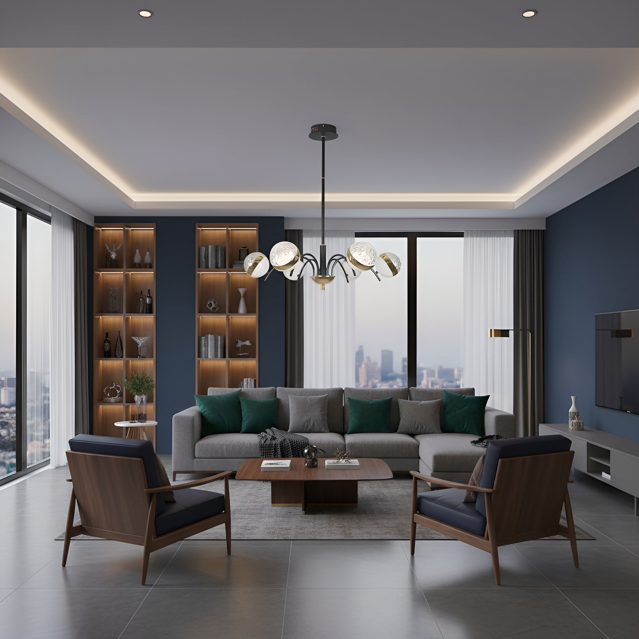 Lustra led 95W 3000K-6500K