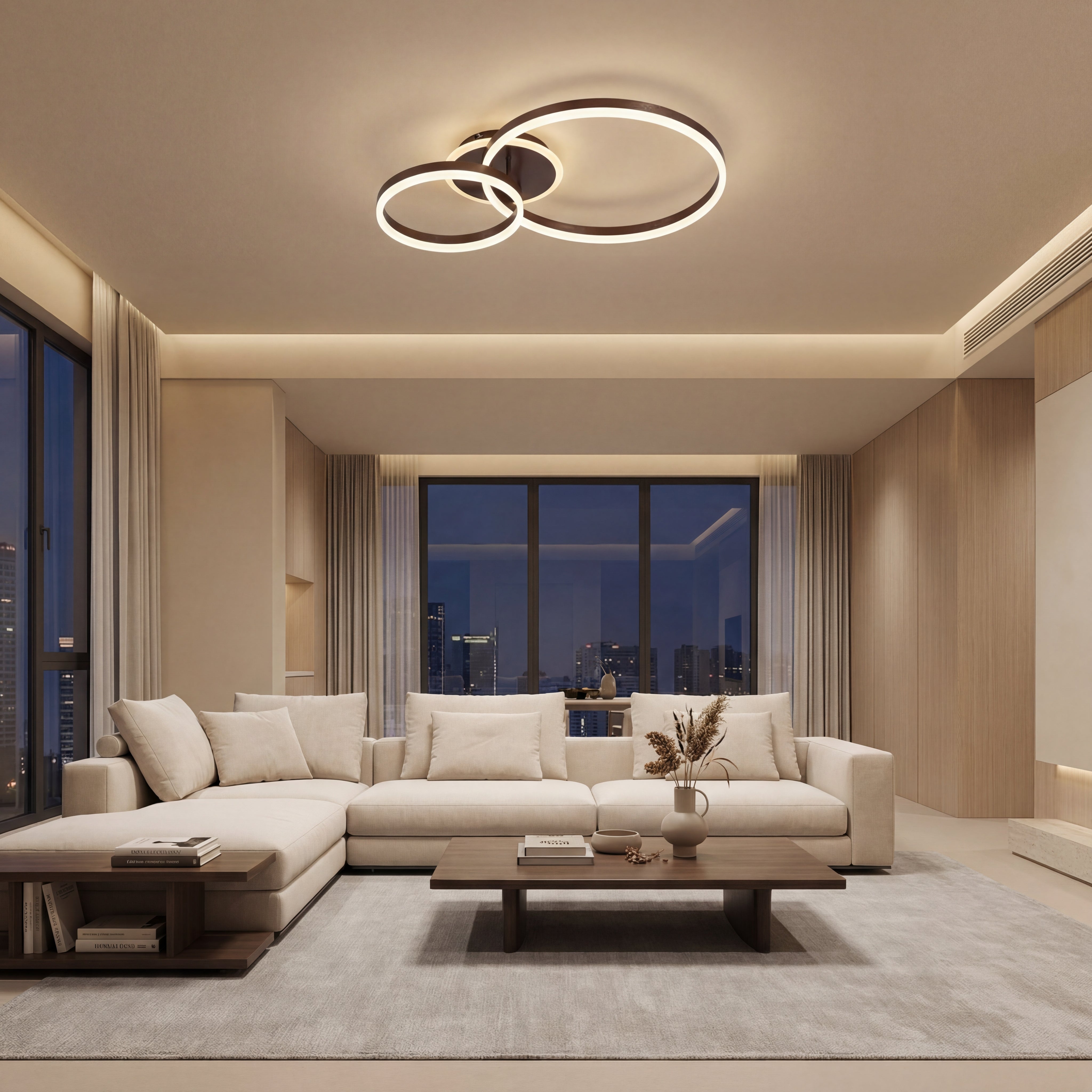 Lustra Led Dione 95w / cu Telecomanda 300+500mm