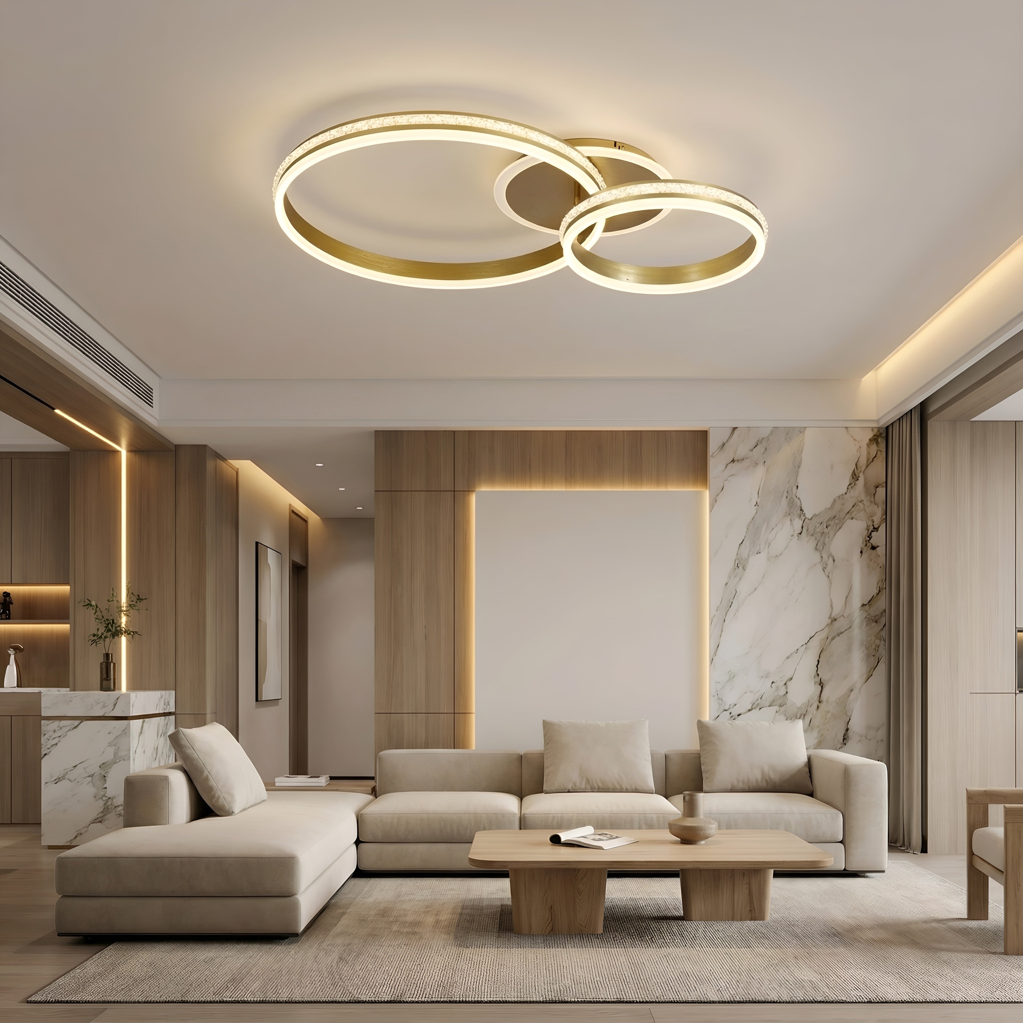 Lustra Led Hydra 150w/9200lm cu Telecomanda 300+500mm