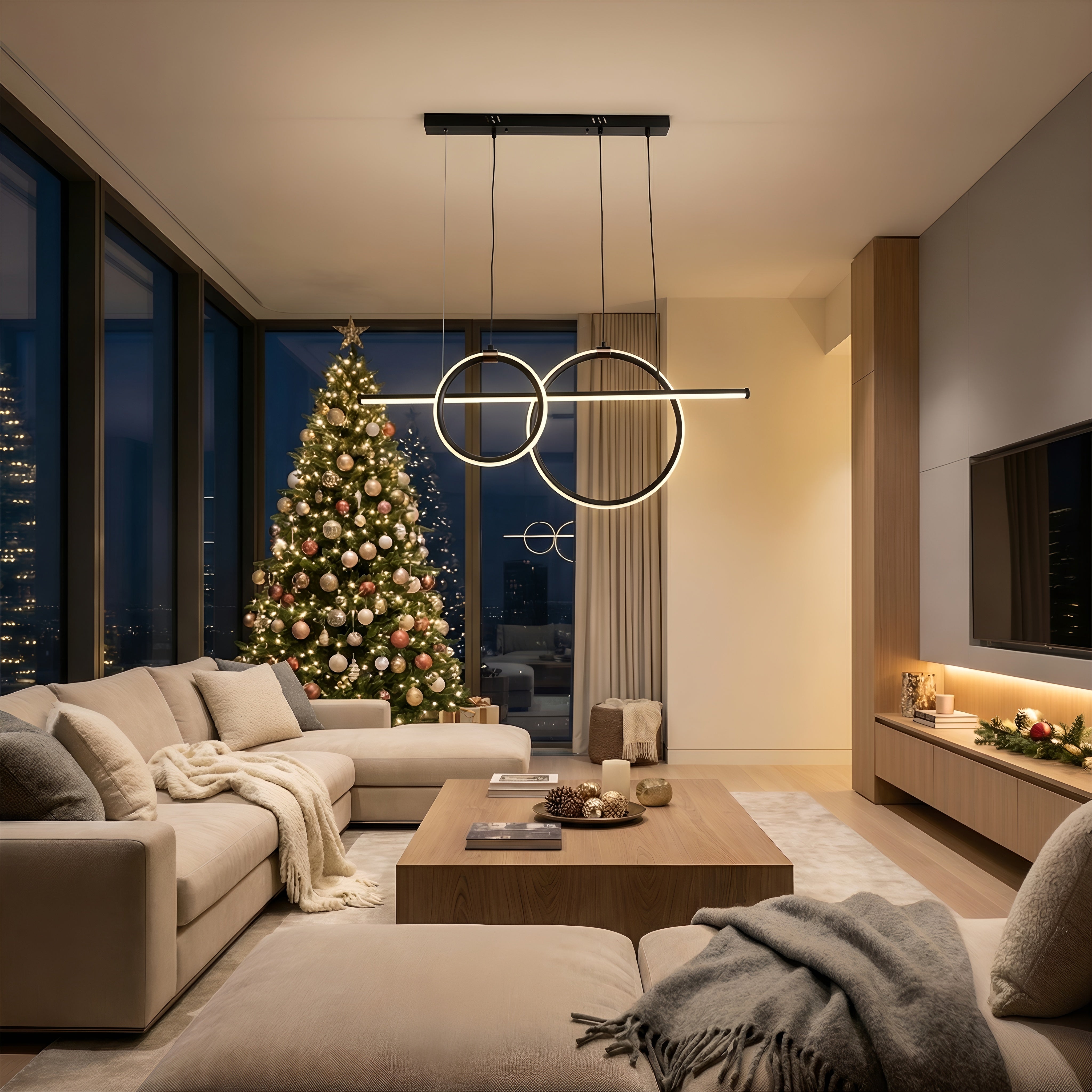 Lustra Led Titania Ajustabila 72W / 500Mm