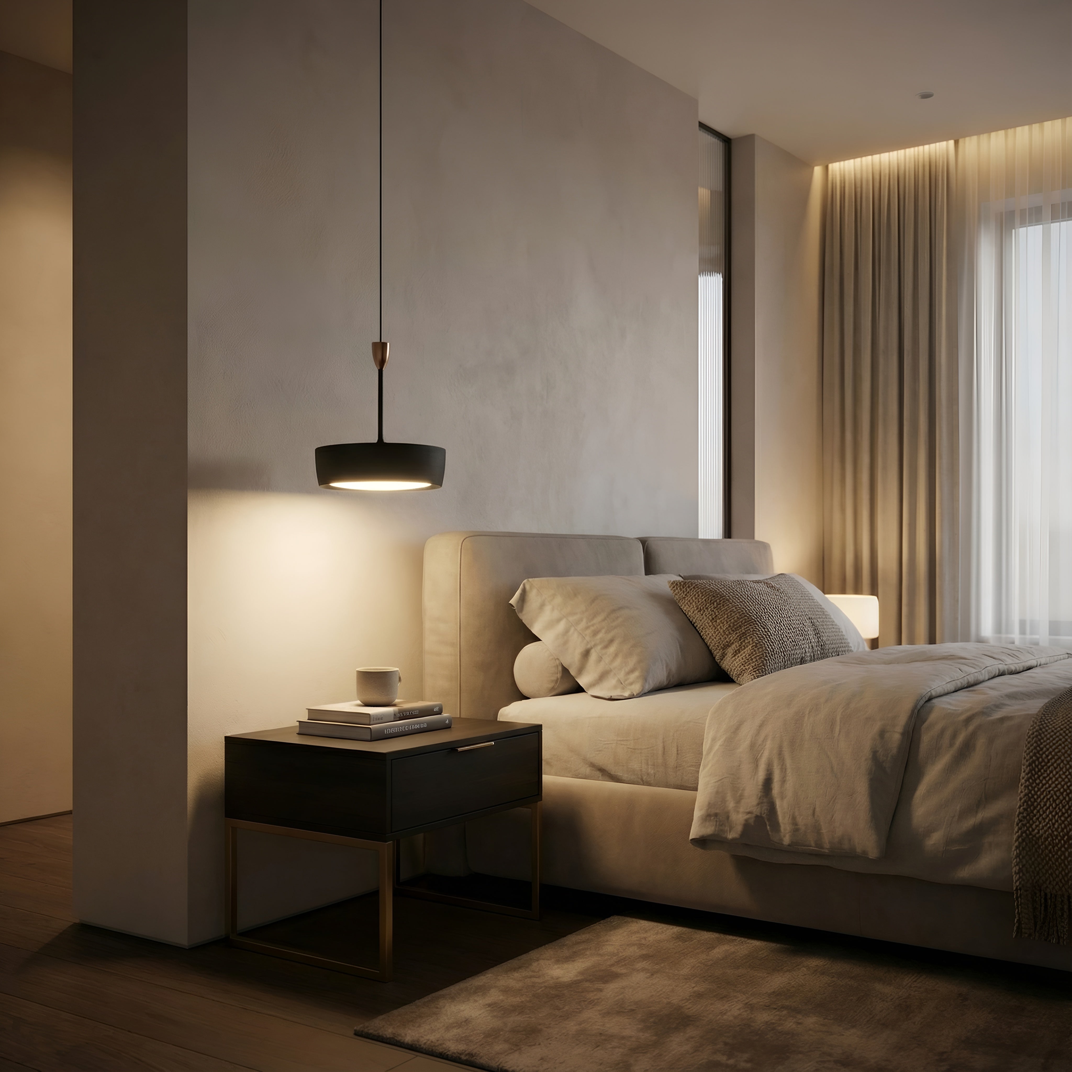 Lustra led Atlas cafenie 8W/230LM 3000K-6500K