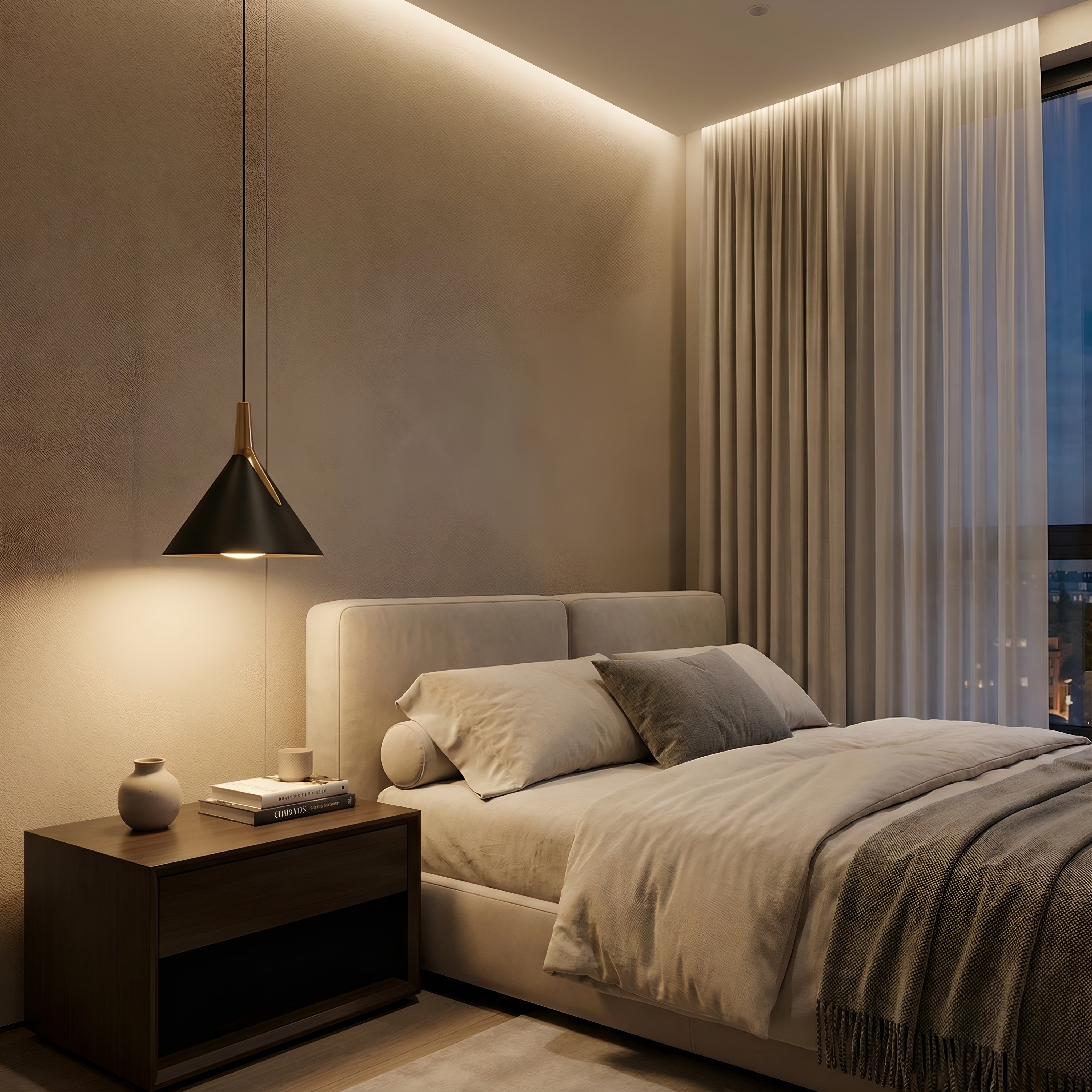 Lustra led Sirius cafenie 8W/630LM 3000K-6500K