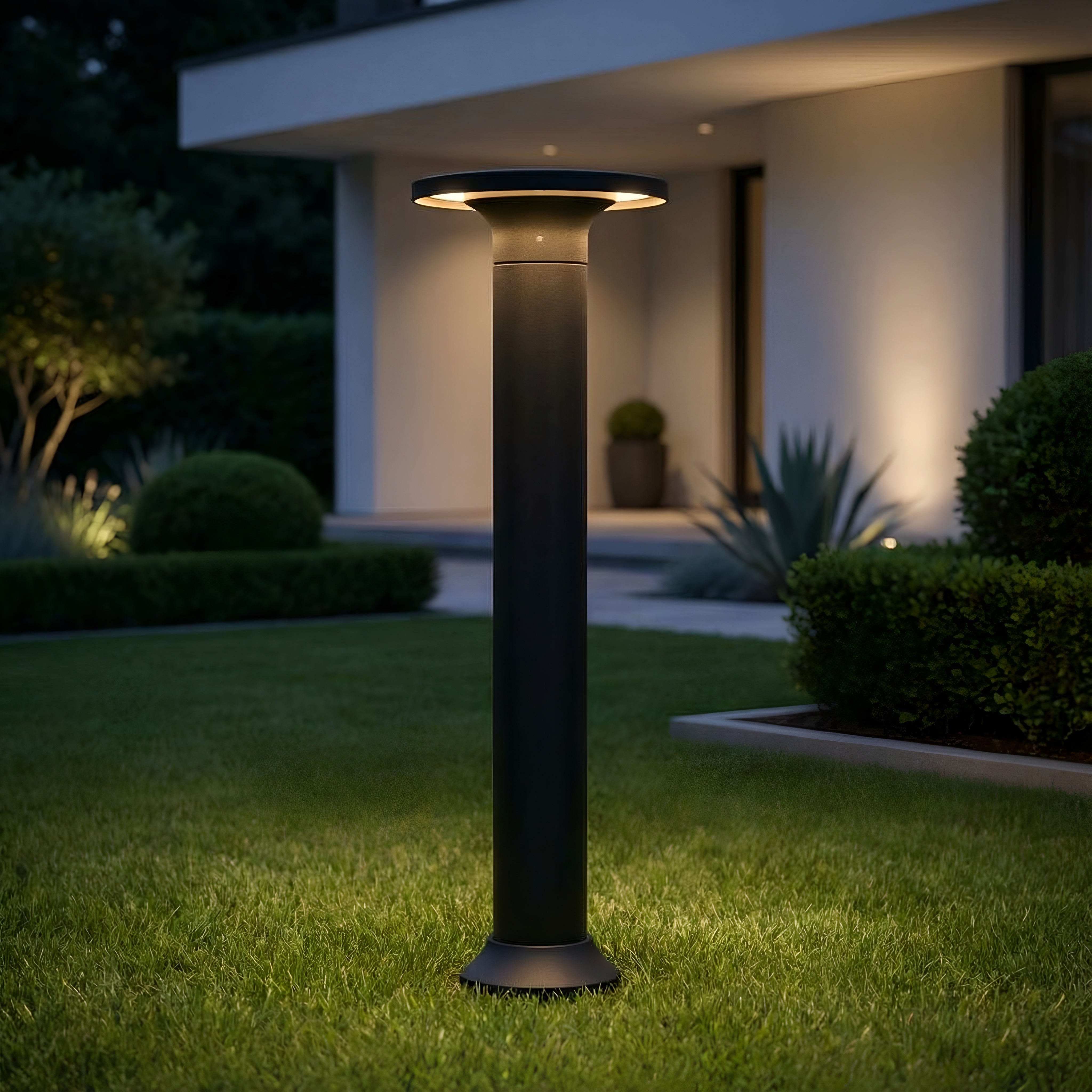 STALP LED EXTERIOR NEGRU 12W/600LM/3000K IP65 230V 500x170x170MM