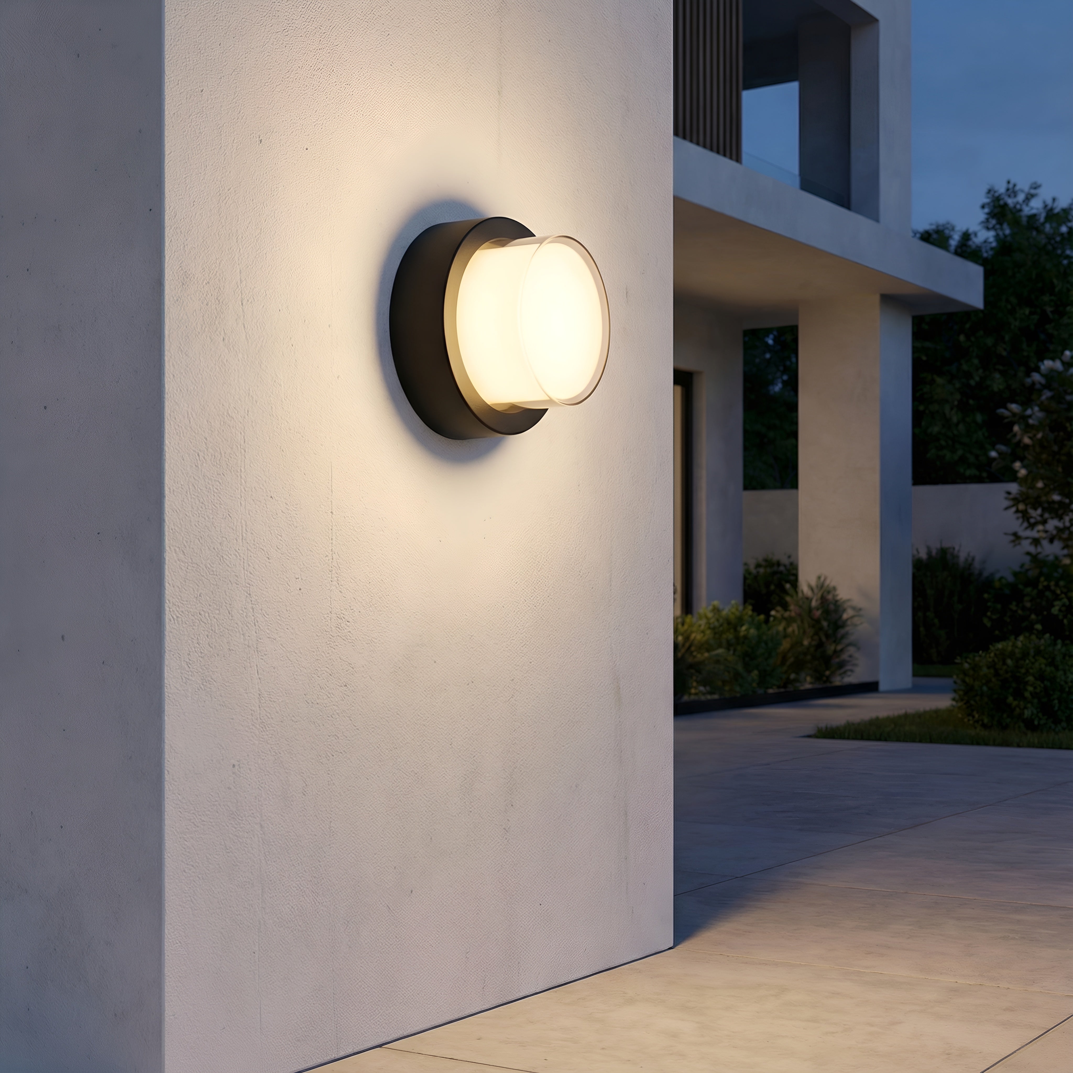 Aplica LED de exterior, Ø160mm, 12W=75W, 3000K, lumina calda, 1080Lm, IP65