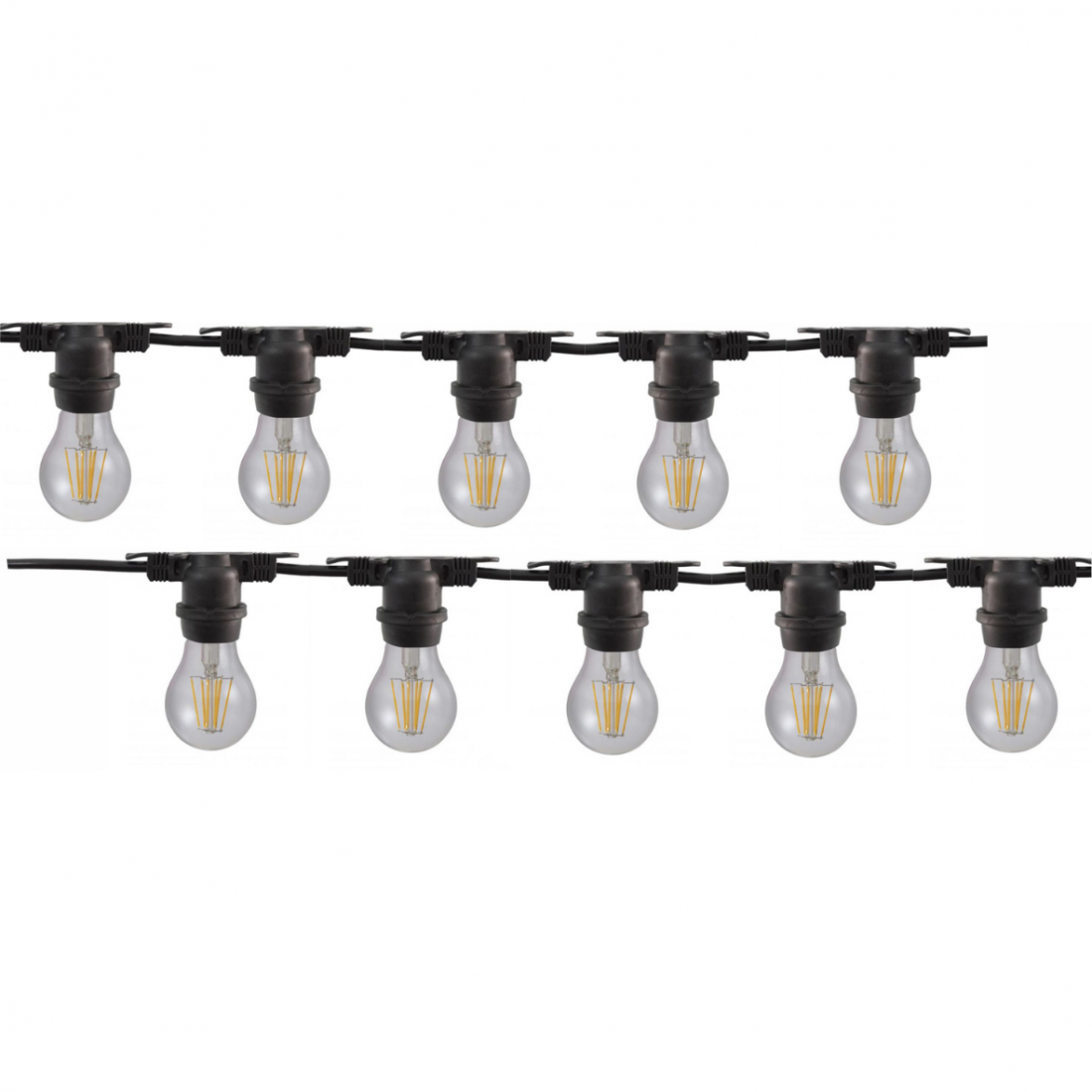 Ghirlanda luminoasa, 20m, interconectabil, E27, IP65, 20m