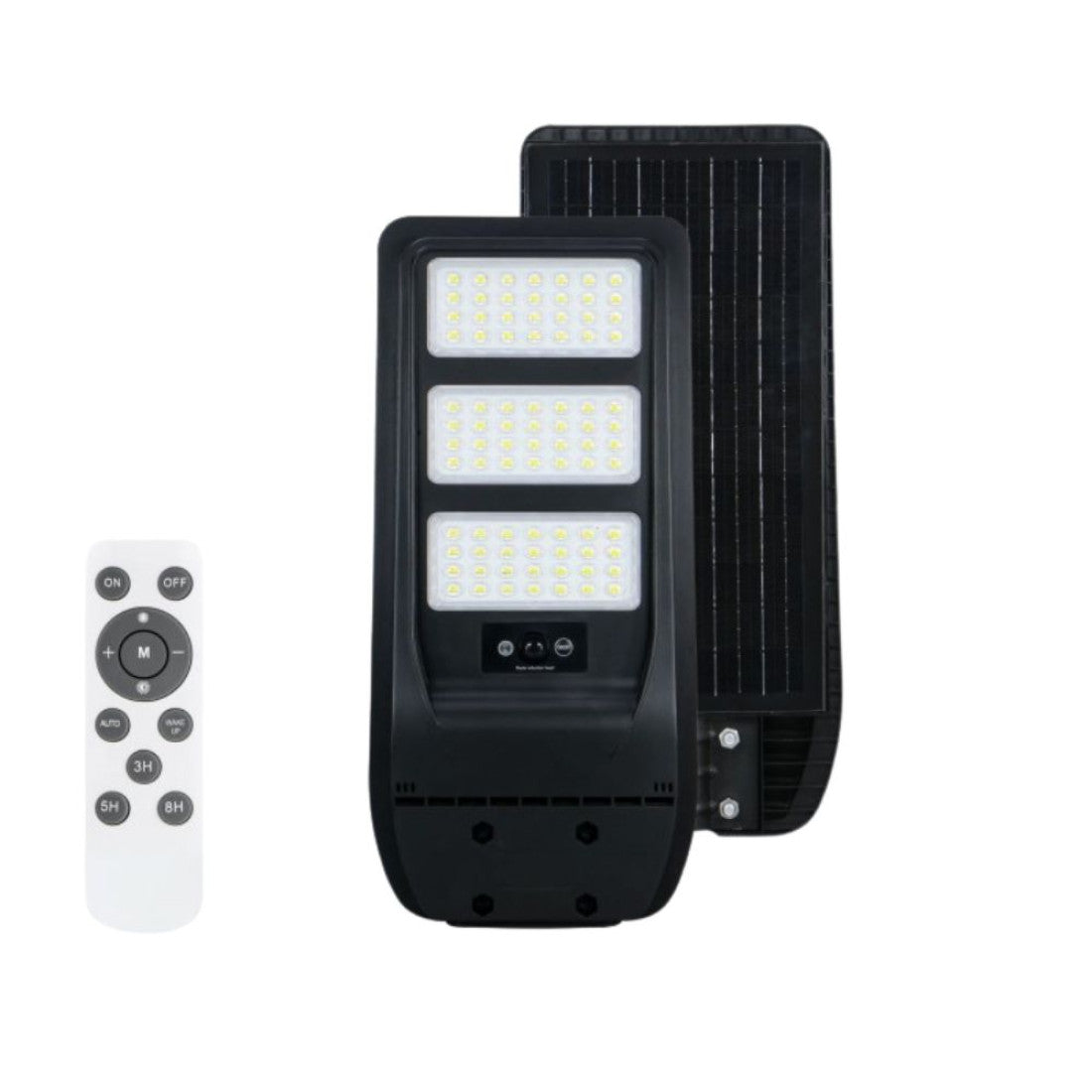 Corp Stradal cu sensor de miscare,panou solar monocristalin integrat si telecomanda - 150W/6500k