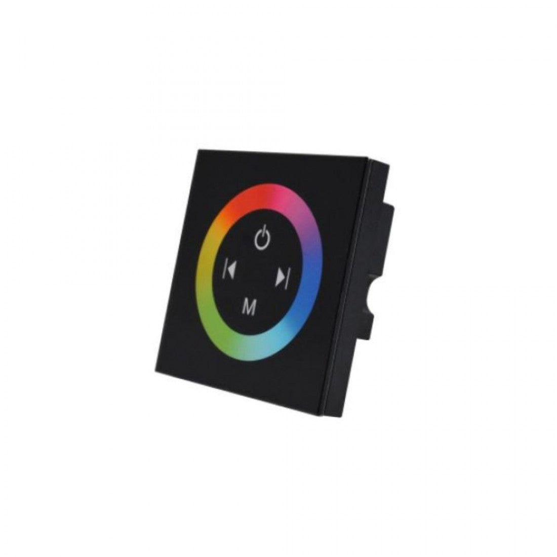 Intrerupator dimmabil touch simplu, negru, RGB