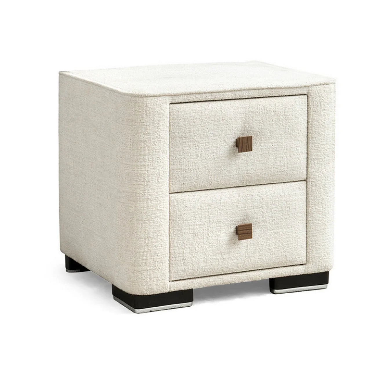 Noptiera CLOUDS, stofa crem - Beatto 1062, 51x48x66 cm