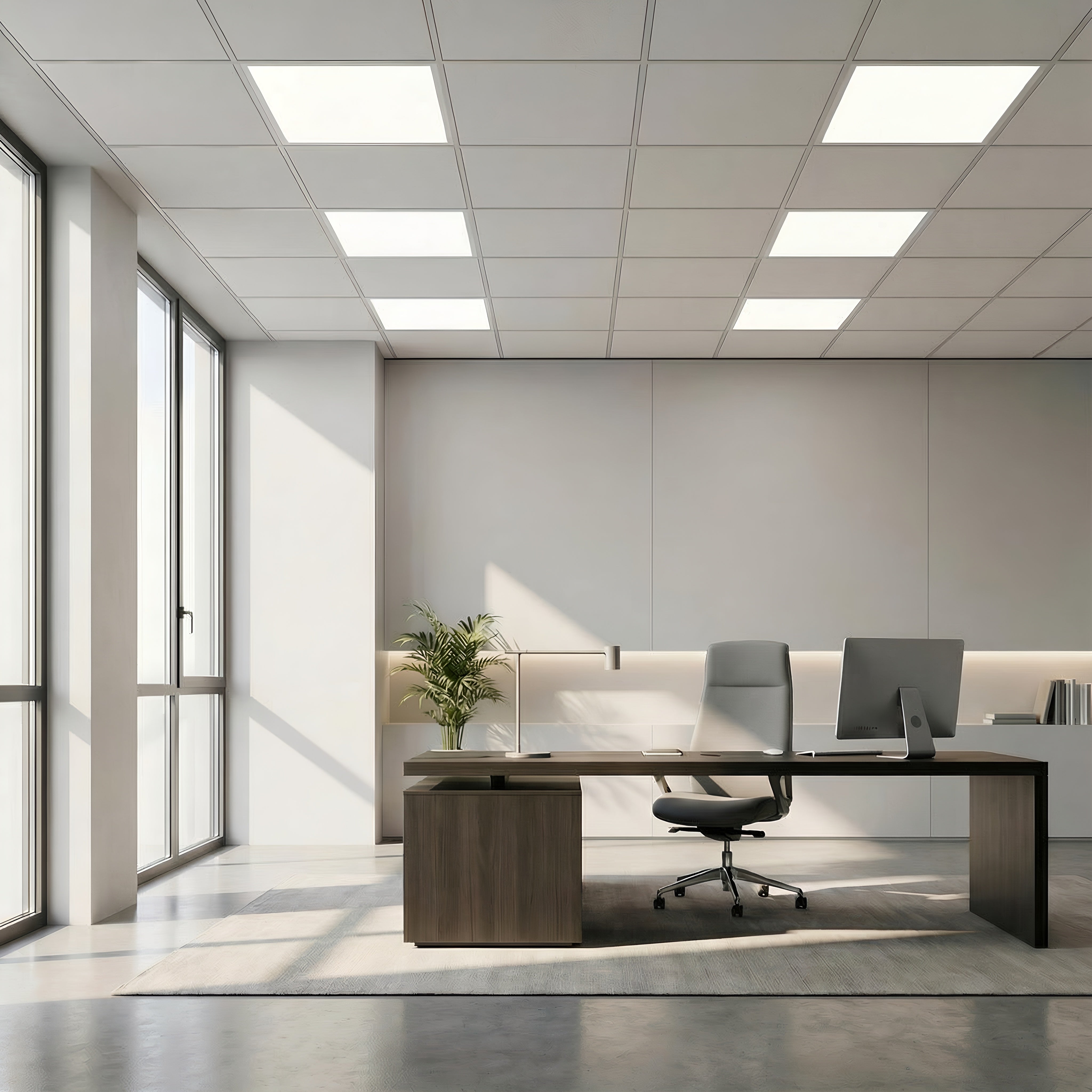 Panou Led Aplicat Back-light 70W, 6300 Lm, 595x595x40mm , lumina rece