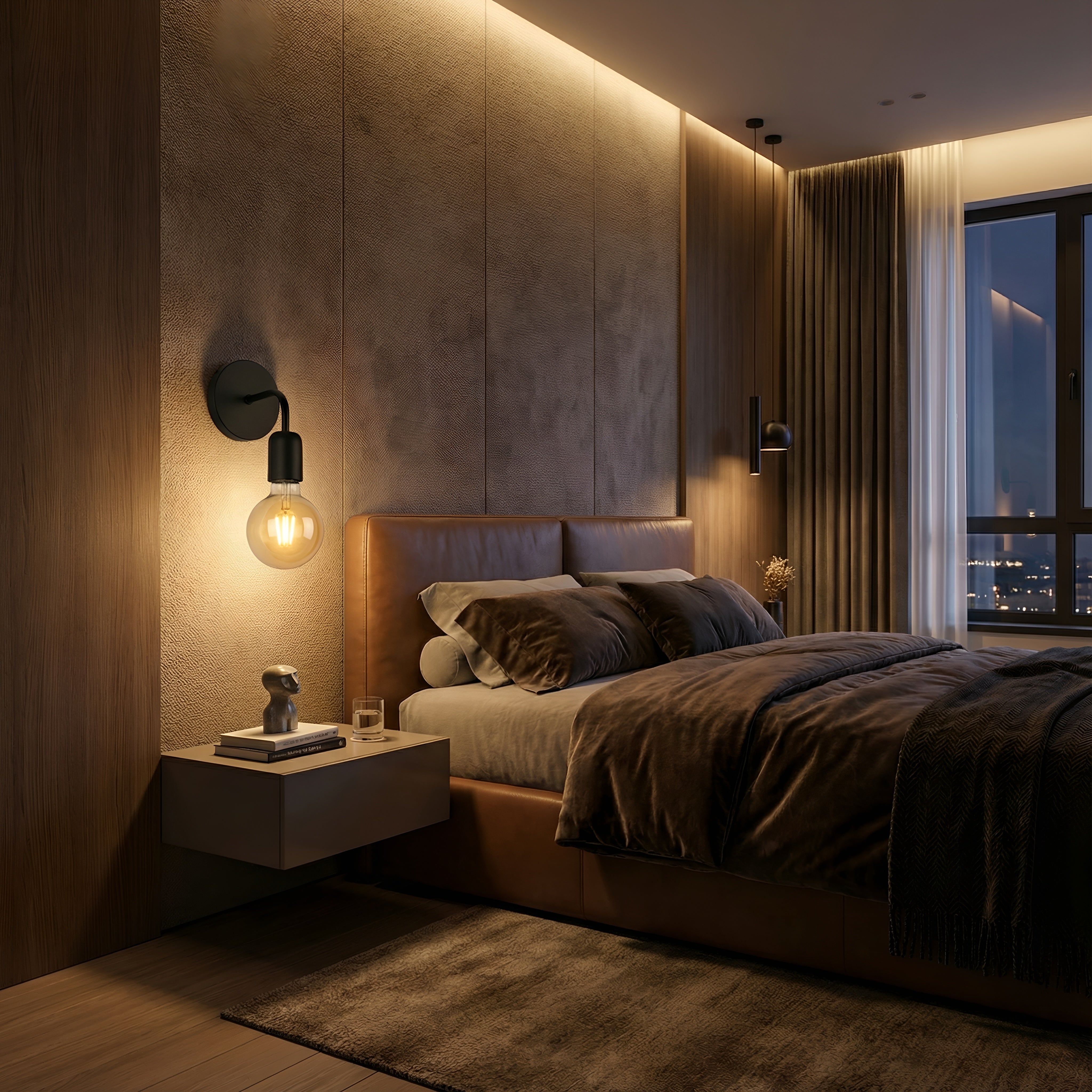 APLICA MOSSO NEGRU 1XE27 60W