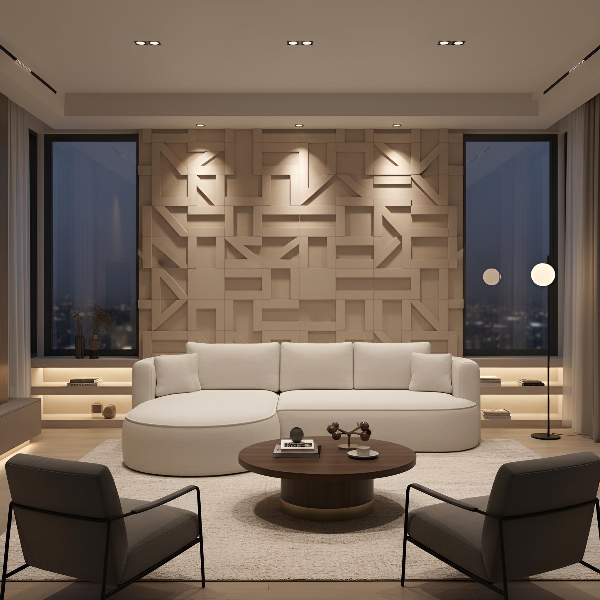 Coltar extensibil FIORE, sezlong stanga, stofa catifelata bej - Palladium 02, cu lada depozitare, 284x183x82 cm