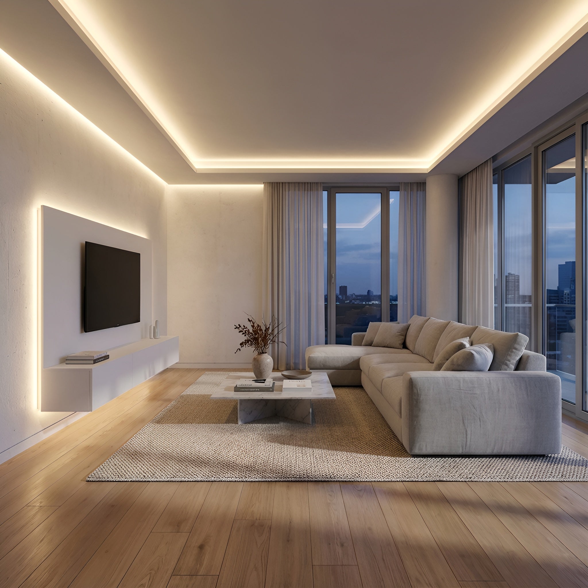 Banda LED COB 288LED/m 10W/m IP67 4000K 220V