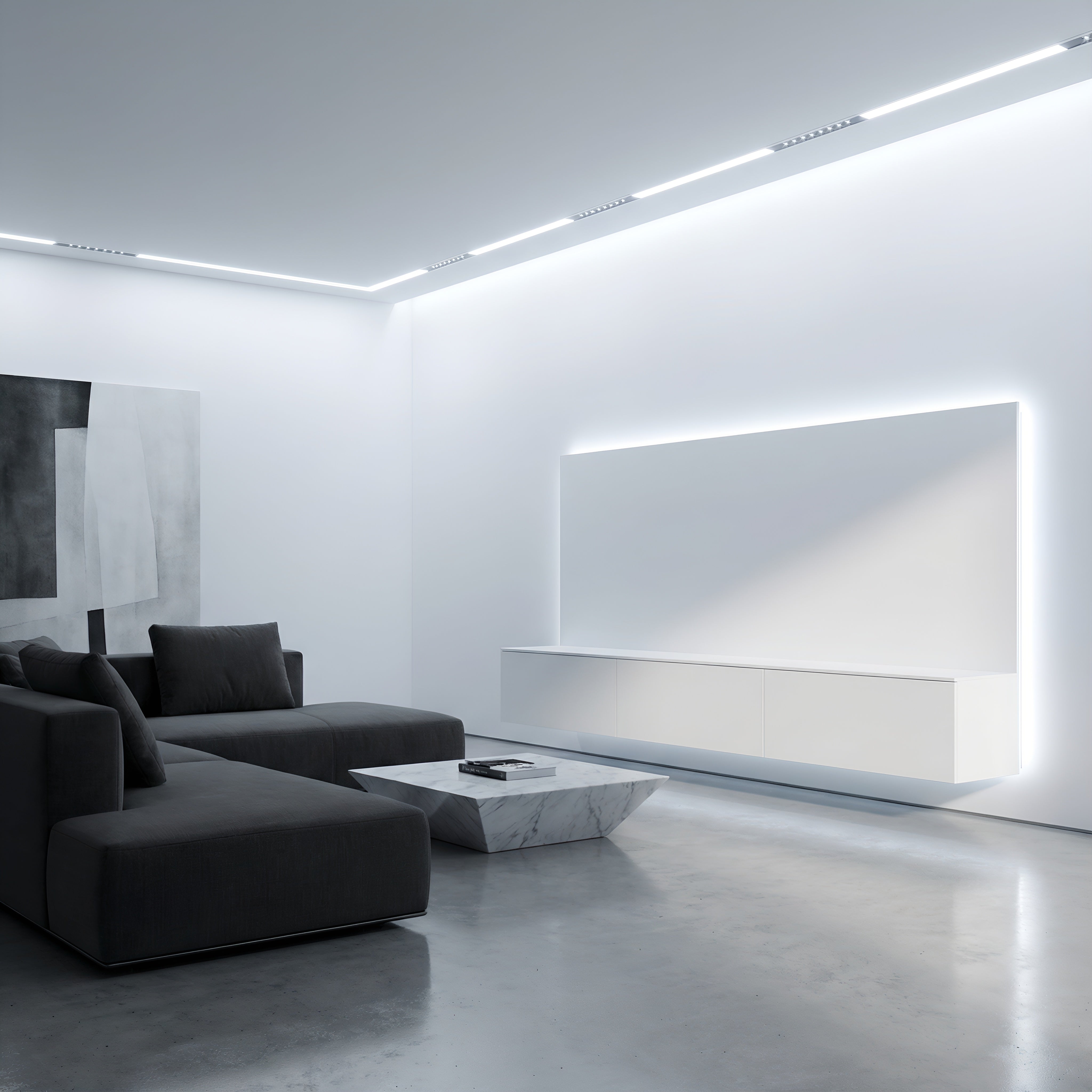 Banda LED COB 300LED/m 12W/m IP20 6000K 12V