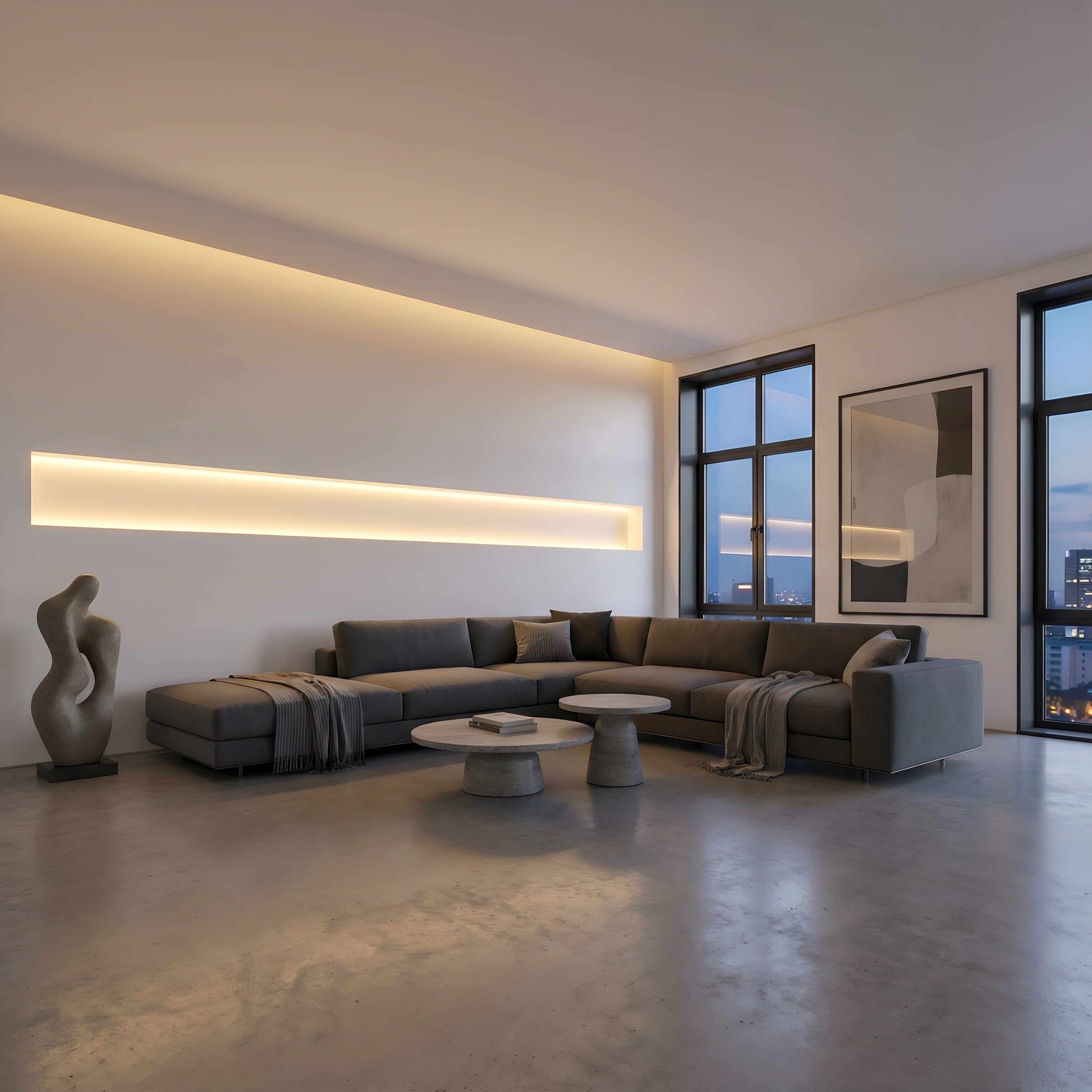 Banda LED COB 320LED/m 12W/m IP20 2700K 24V PCB 8mm - (5m/rola)