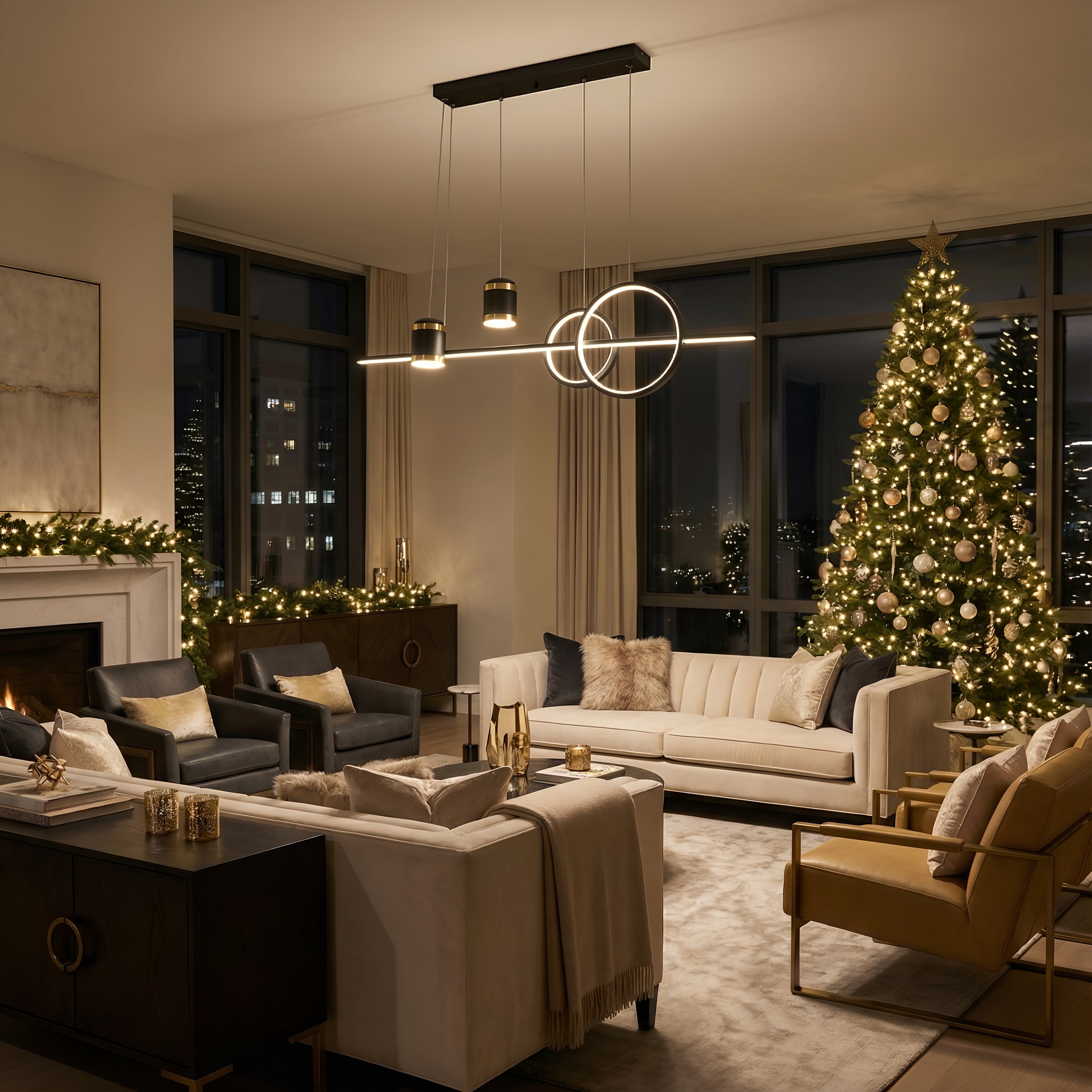 Lustra led cu telecomanda VOLANTIS 73W/2100LM 2700K-6500K