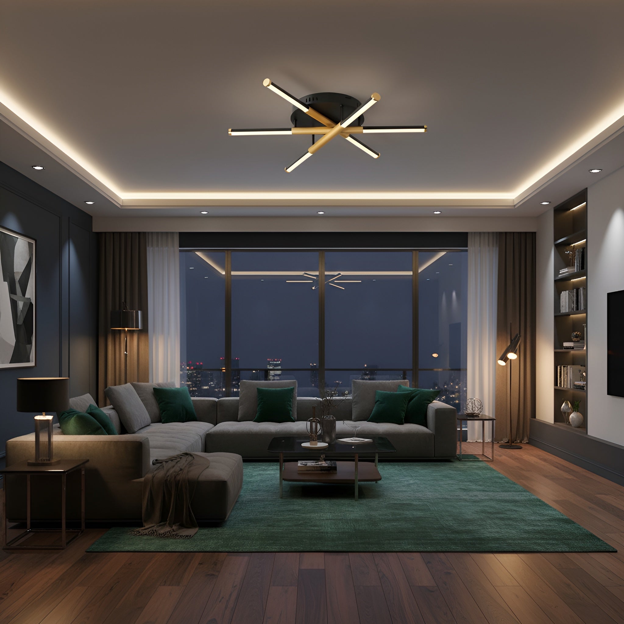 LUSTRA LED MANTA 50W / IP20 600MM + IR