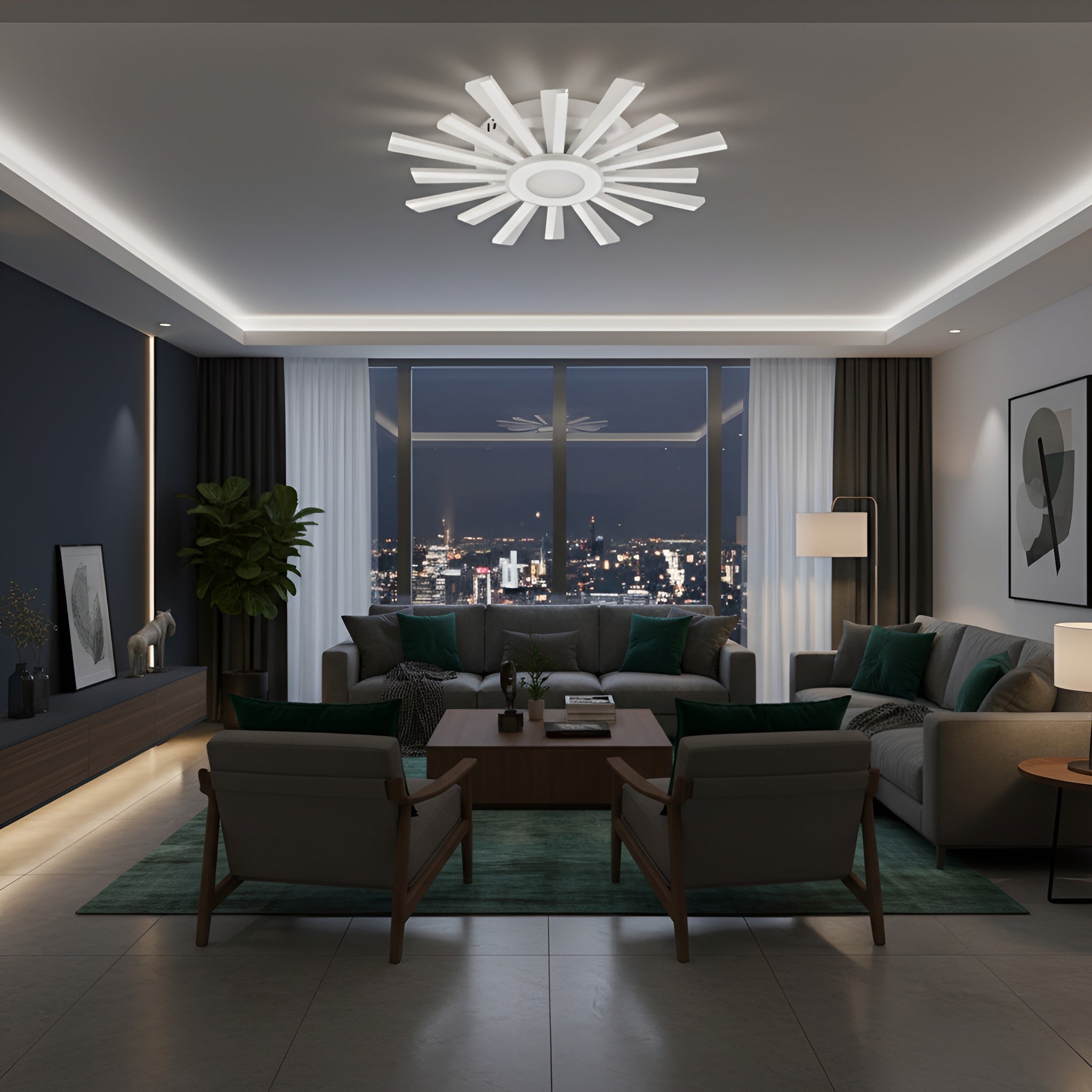 PLAFONIERA LED 86W / 500X500X80MM