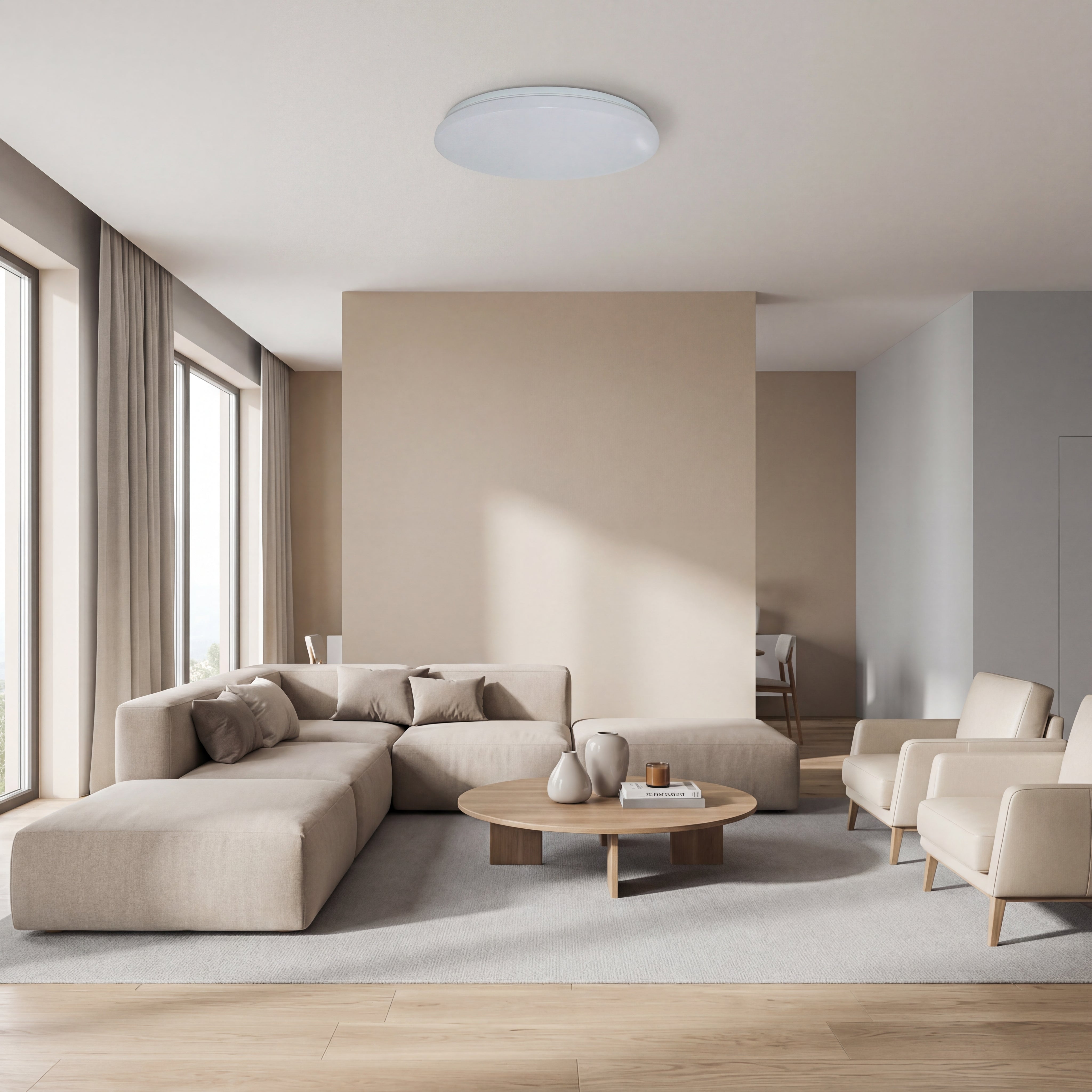 Plafoniera LED Milky fi280 13W=75W, 6400K, lumina rece