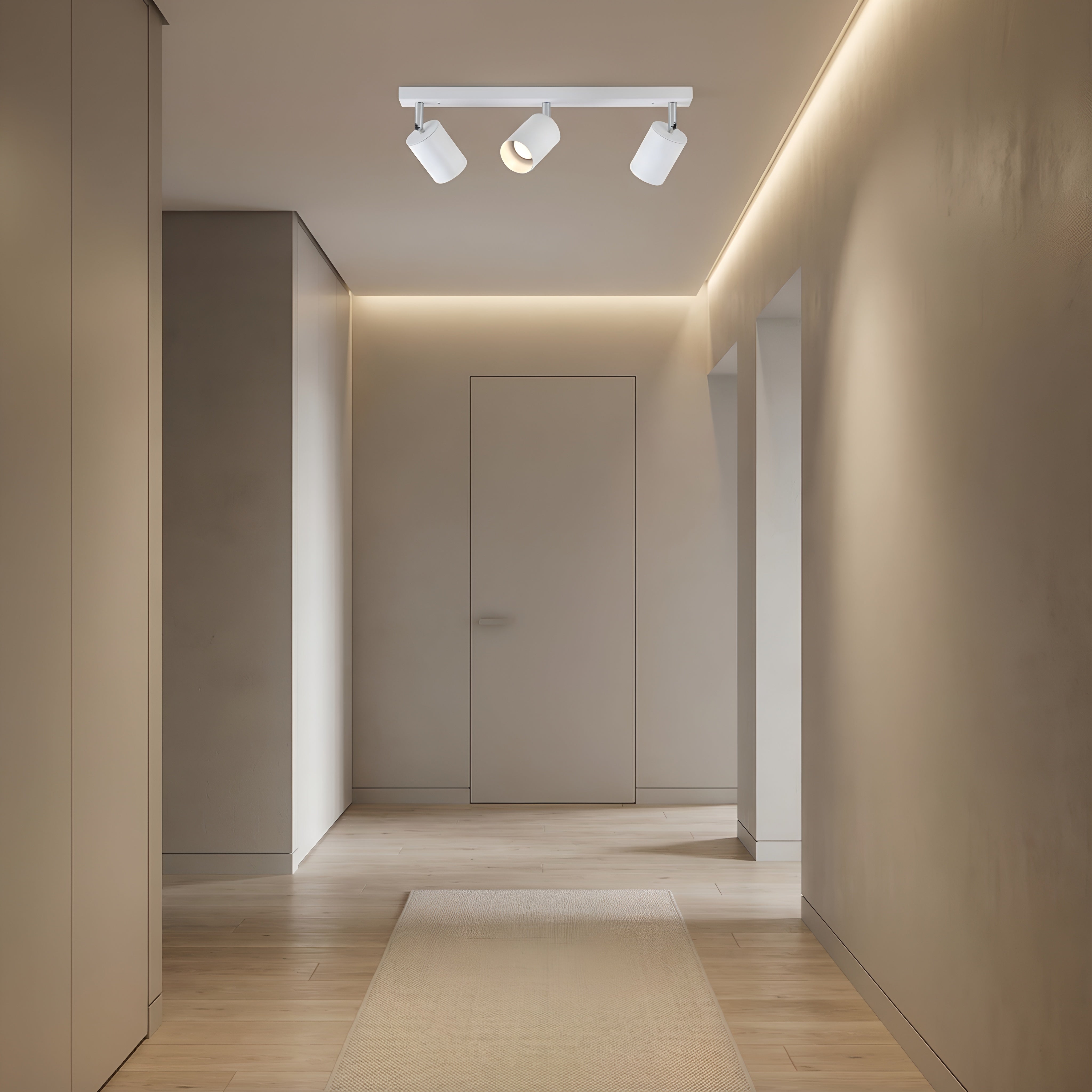 Spot Liniar Reglabil Alb 3 X GU10 450m