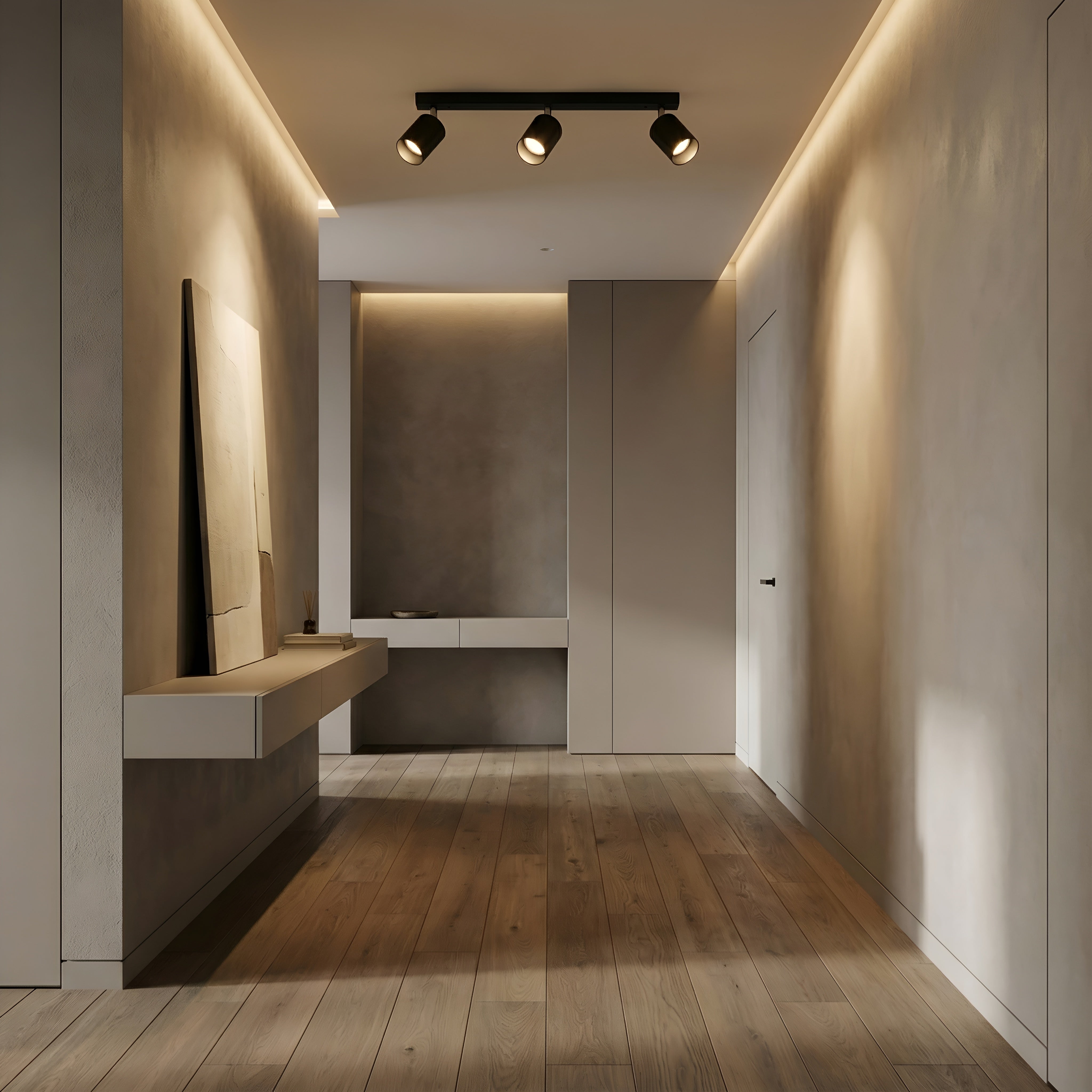 Spot Liniar Reglabil Negru 3 X GU10 450mm