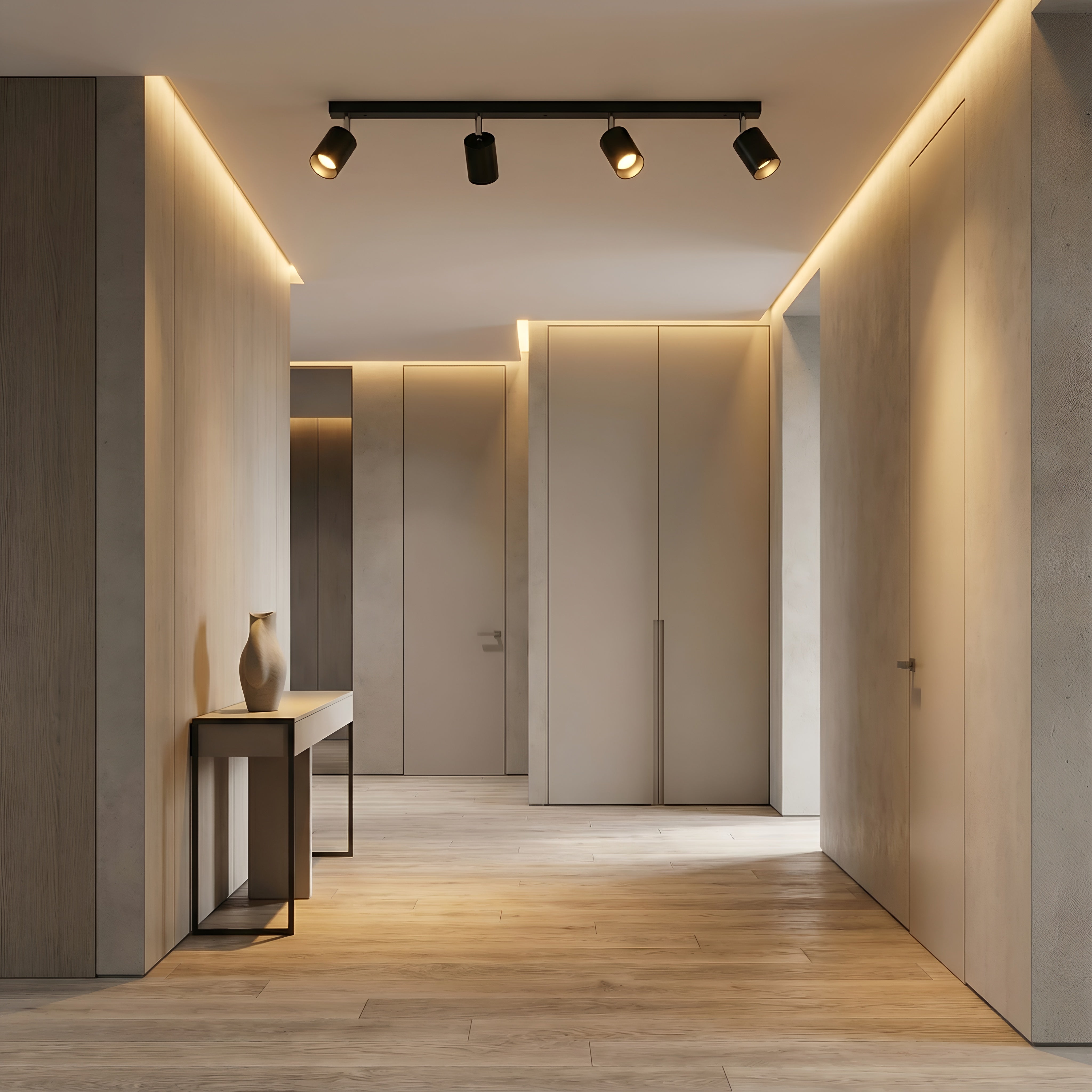 Spot Liniar Reglabil Negru 4 X GU10 800mm