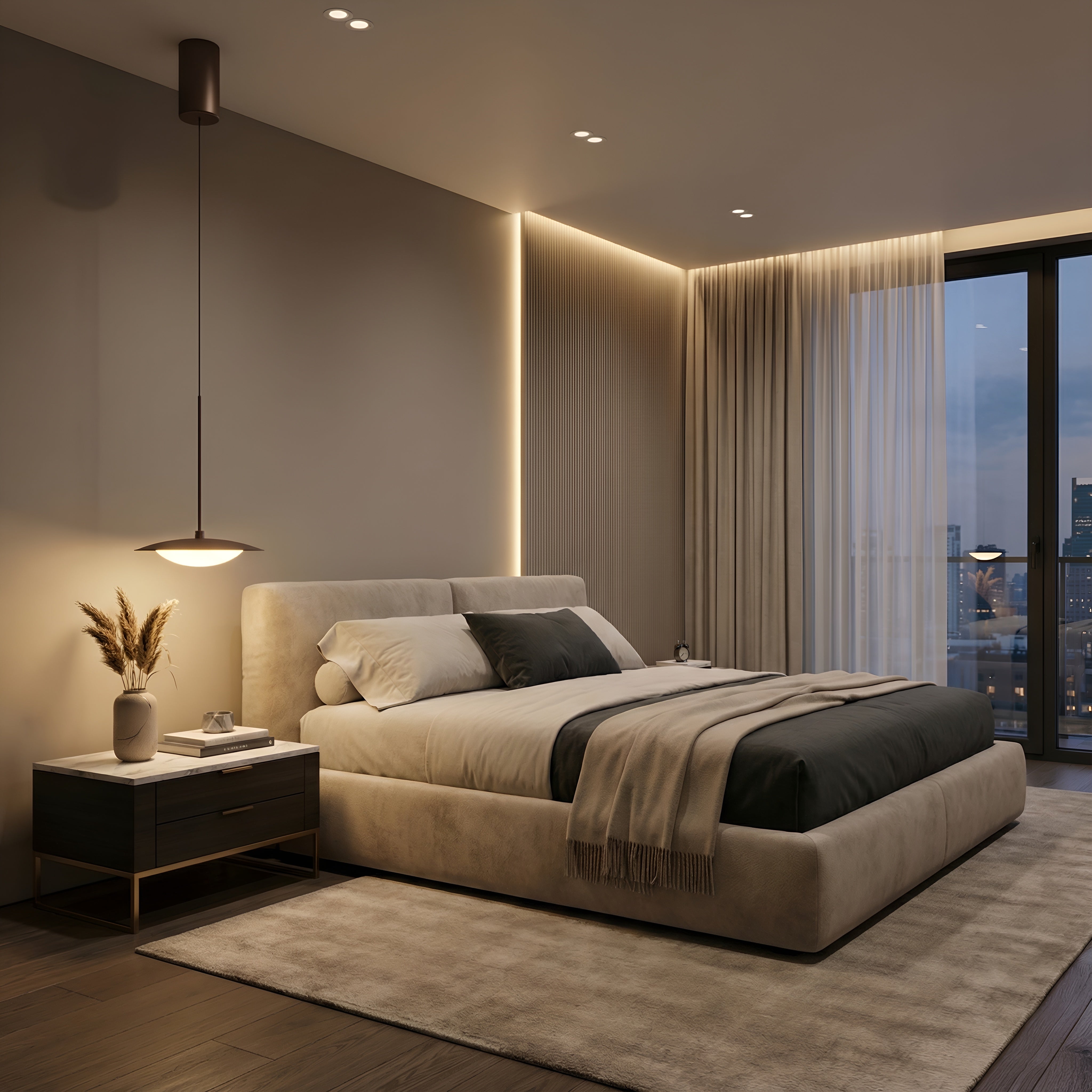 Lustra led Ara cafenie 8W/750LM 3000K-6500K