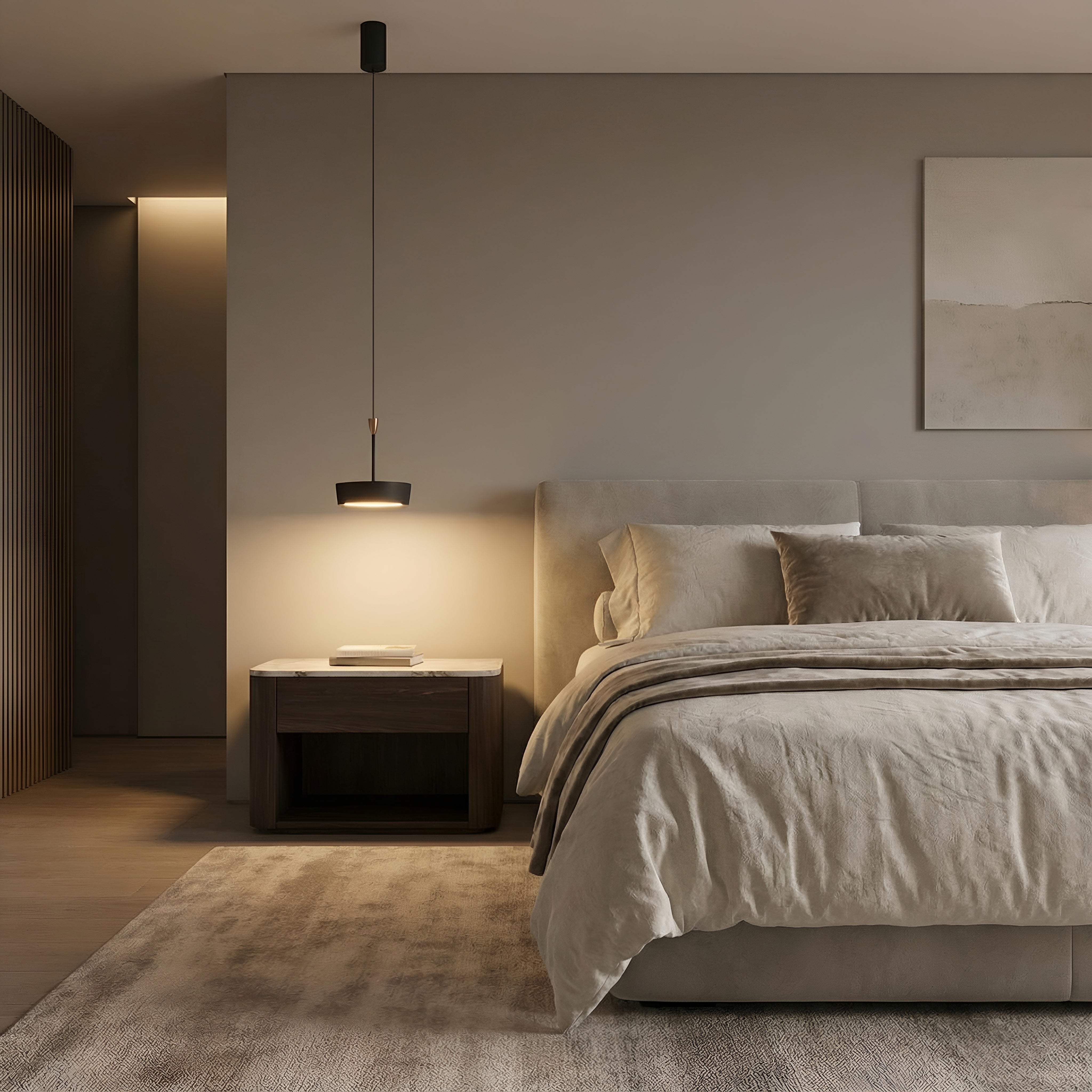 Lustra led Atlas cafenie 8W/230LM 3000K-6500K