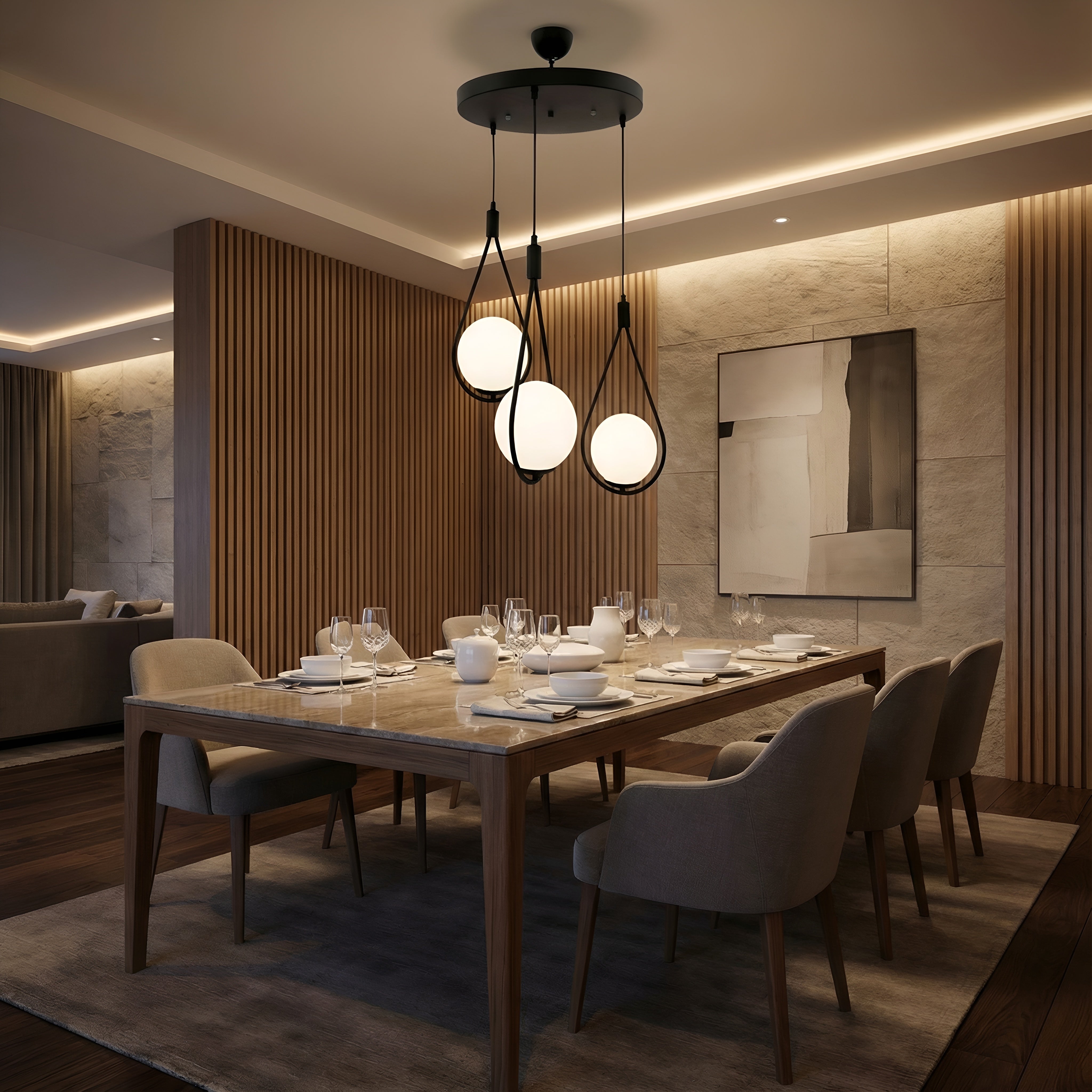 CANDELABRU MEKSIKA NEGRU 3XE27 60W