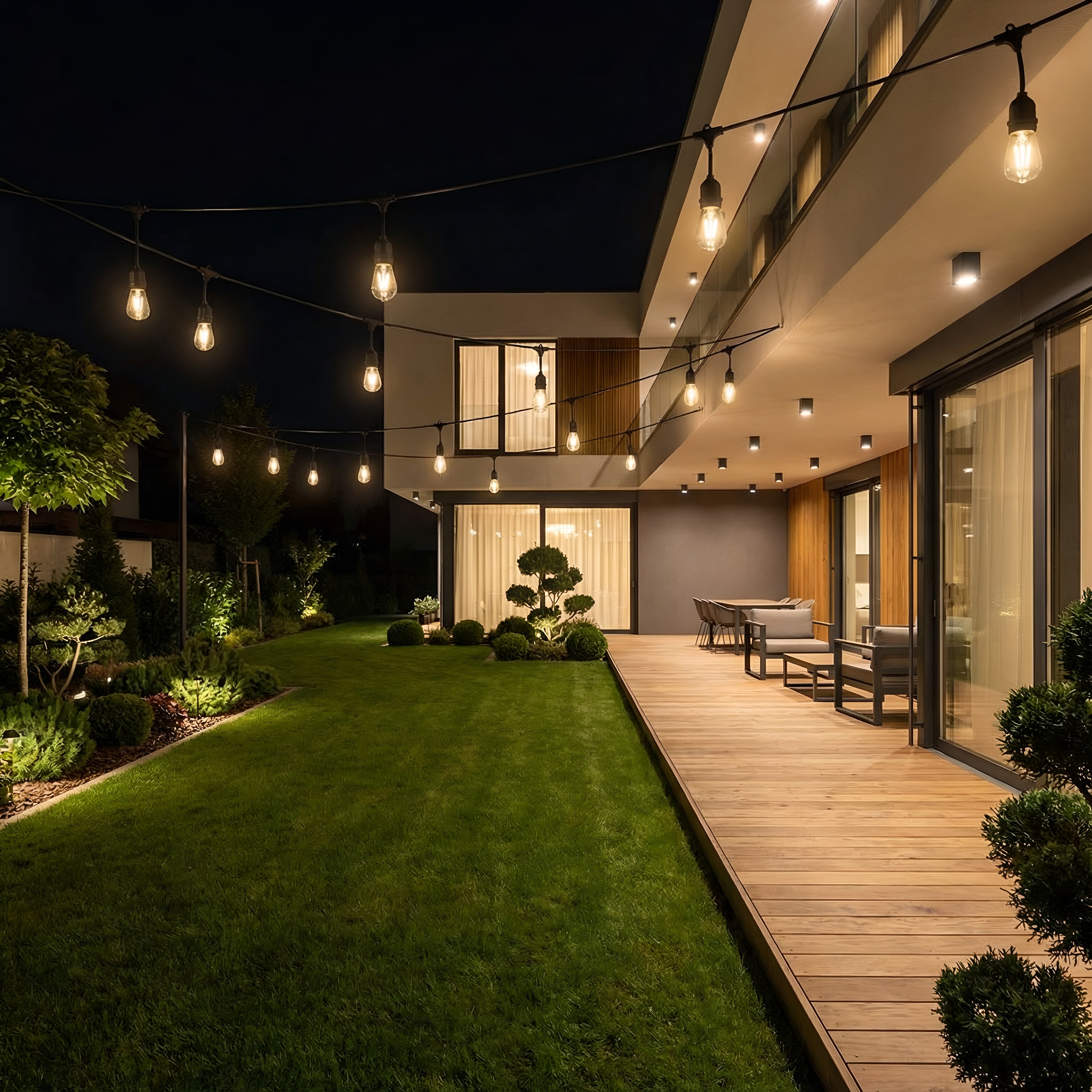 Ghirlanda luminoasa cu pendule, interconectabil, E27, IP65, 20m