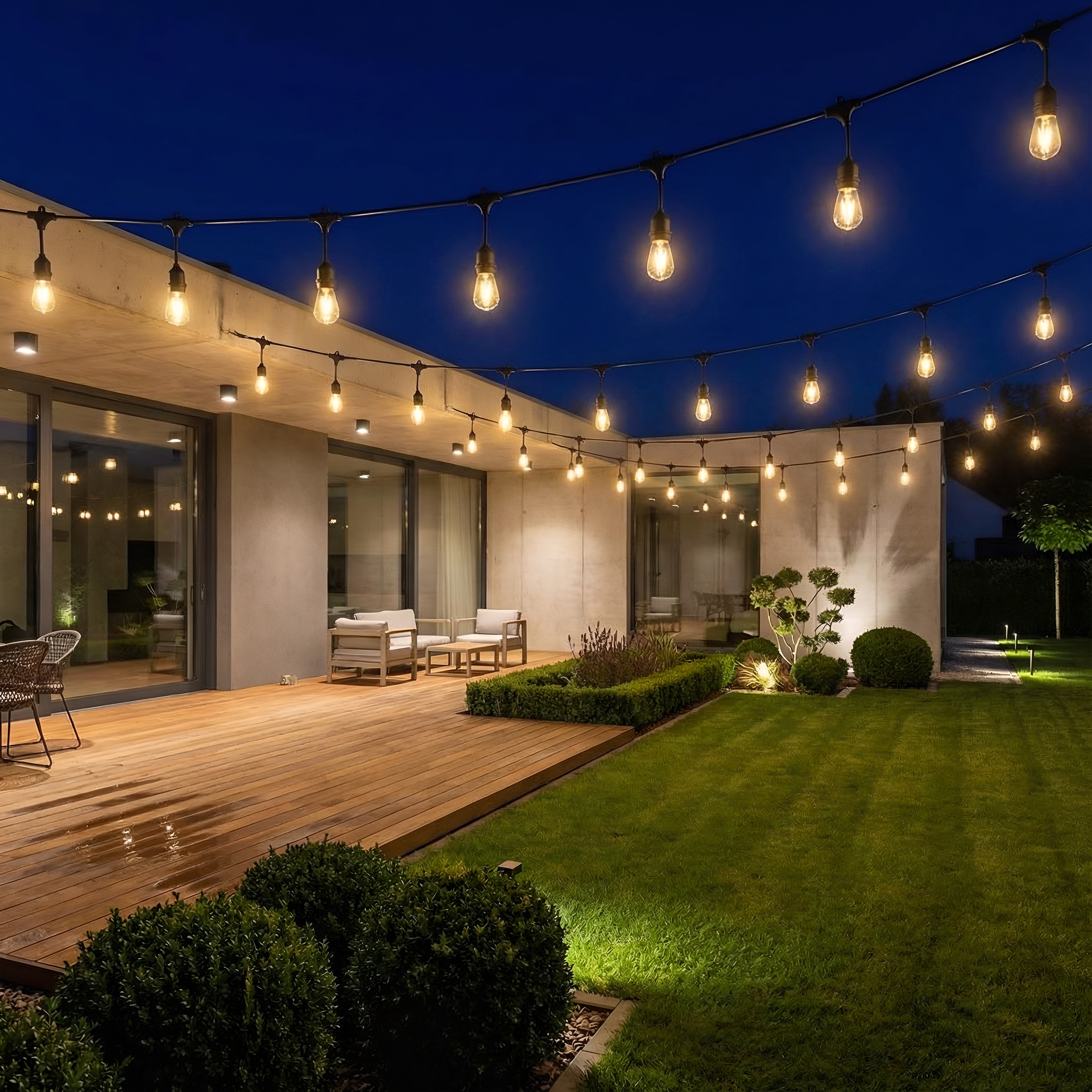 Ghirlanda luminoasa cu pendule, interconectabil, E27, IP65, 10m