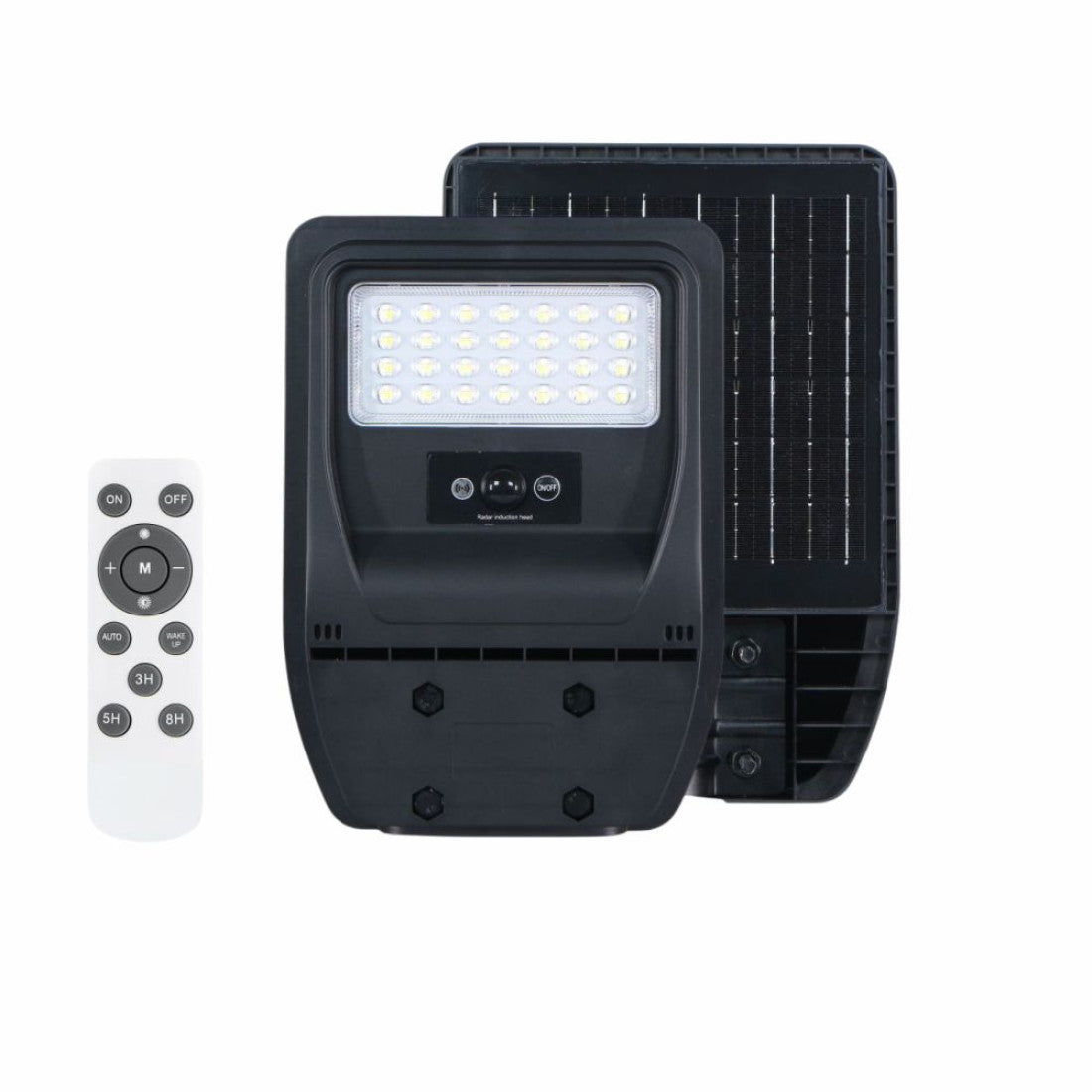 Corp Stradal cu sensor de miscare,panou solar monocristalin integrat si telecomanda - 50W/6500k